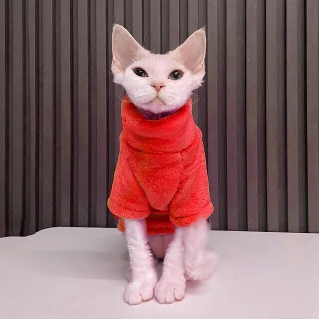 Fashionable Cat Winter Jumper Cat Clothing USAdrop Red M 