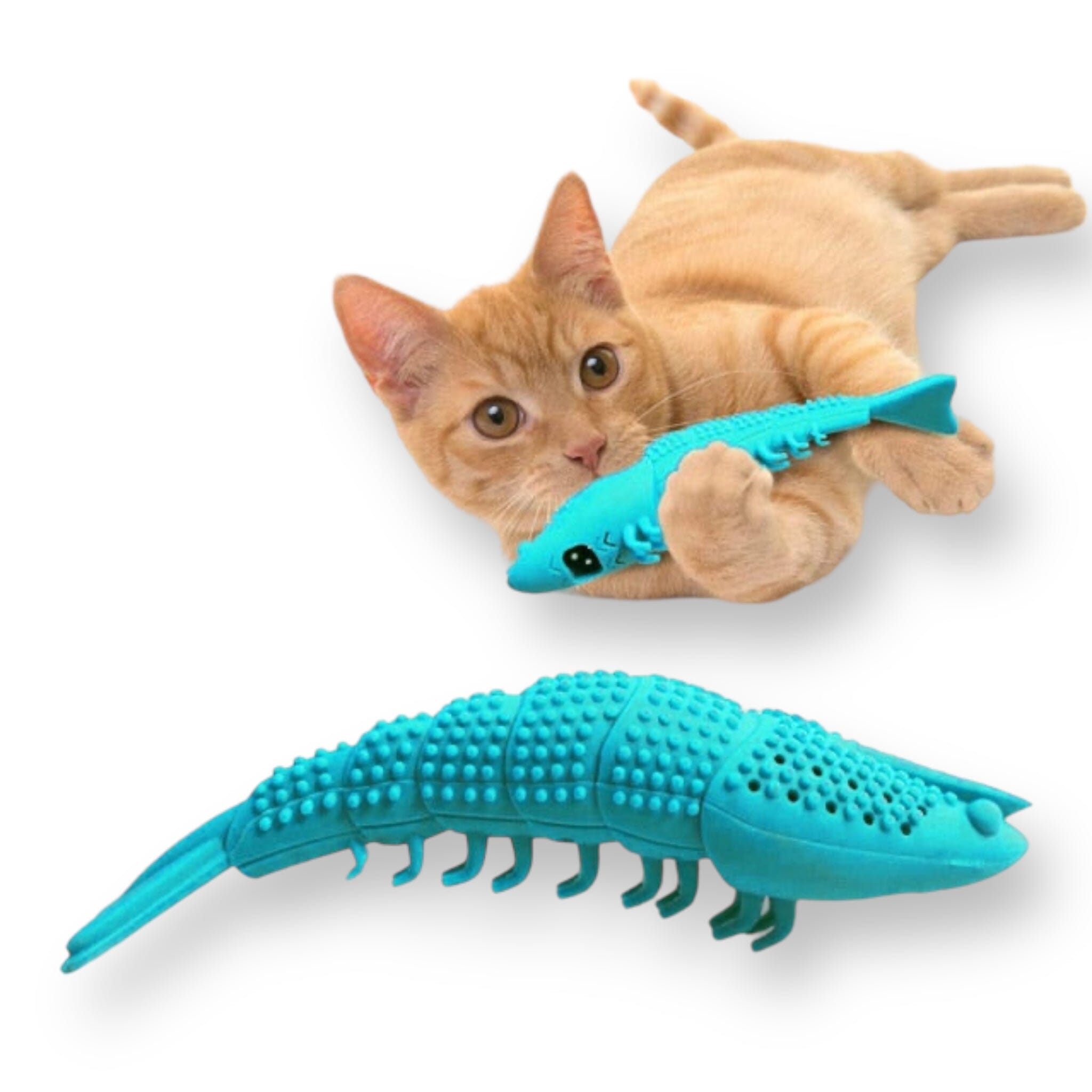 Purrly Whites Pal Cat Toy USAdrop Aqua 