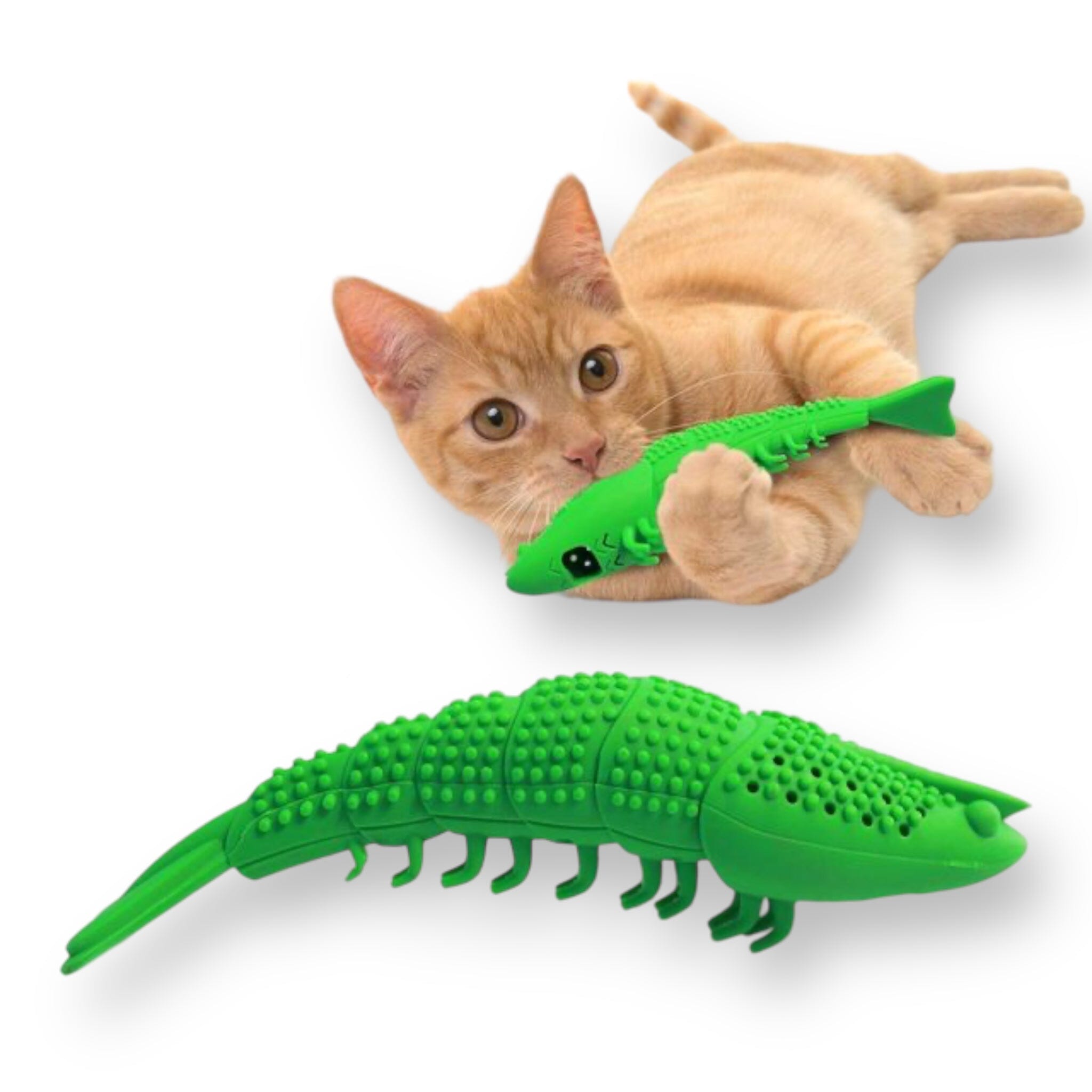 Purrly Whites Pal Cat Toy USAdrop Green 