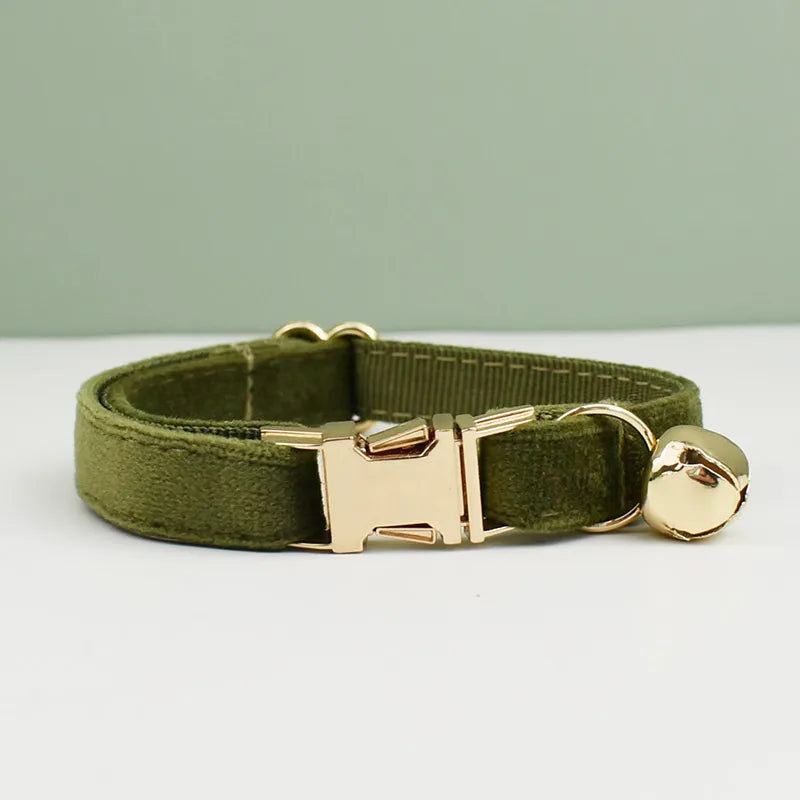 Velvet Cat Collar Collar Luxe Pet Store 