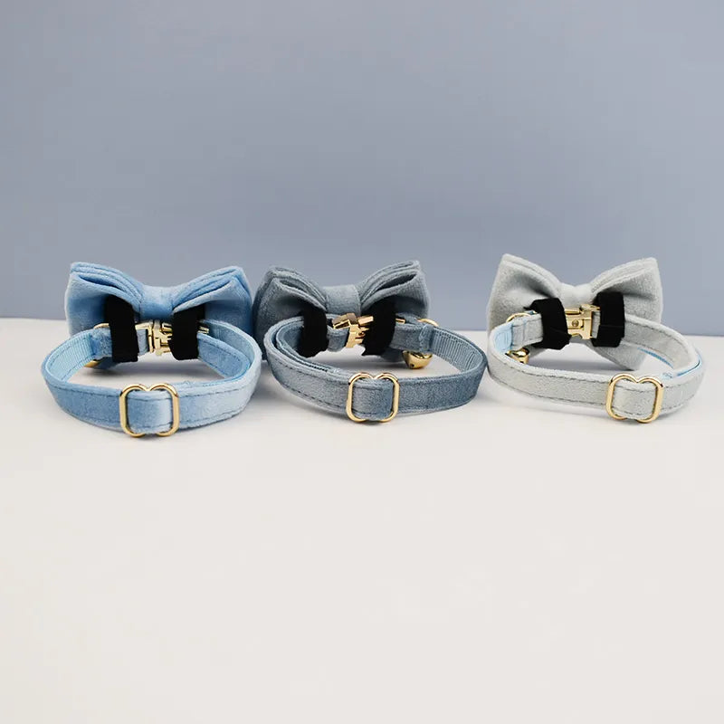 Purrfect Bow Charm Collar Cat Collar Luxe Pet Store 