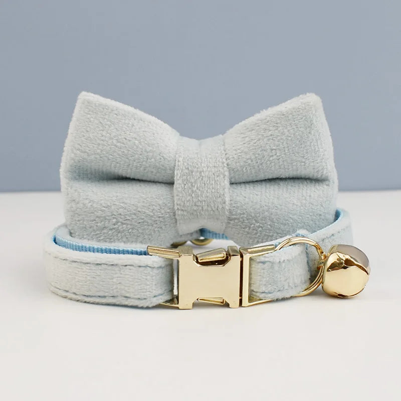 Purrfect Bow Charm Collar Cat Collar Luxe Pet Store 5 16 - 26cm 