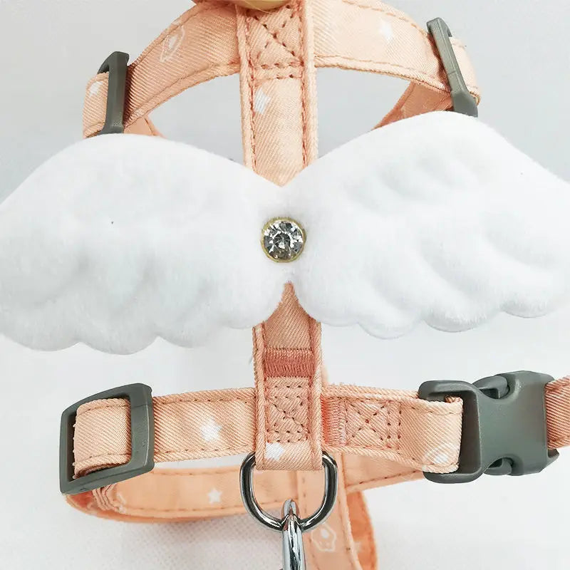 Angel Wing Pet Harness Set Cat Collar Luxe Pet Store 