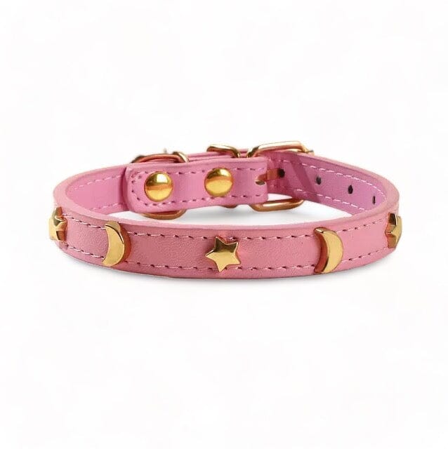 Star Moon Pet Collar Pet Collar USAdrop Pink XS 