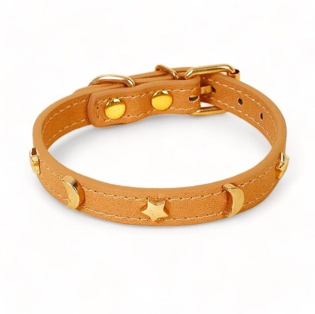 Star Moon Pet Collar Pet Collar USAdrop Khaki XS 