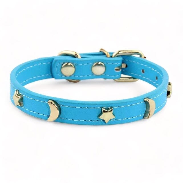 Star Moon Pet Collar Pet Collar USAdrop Lake Blue XS 