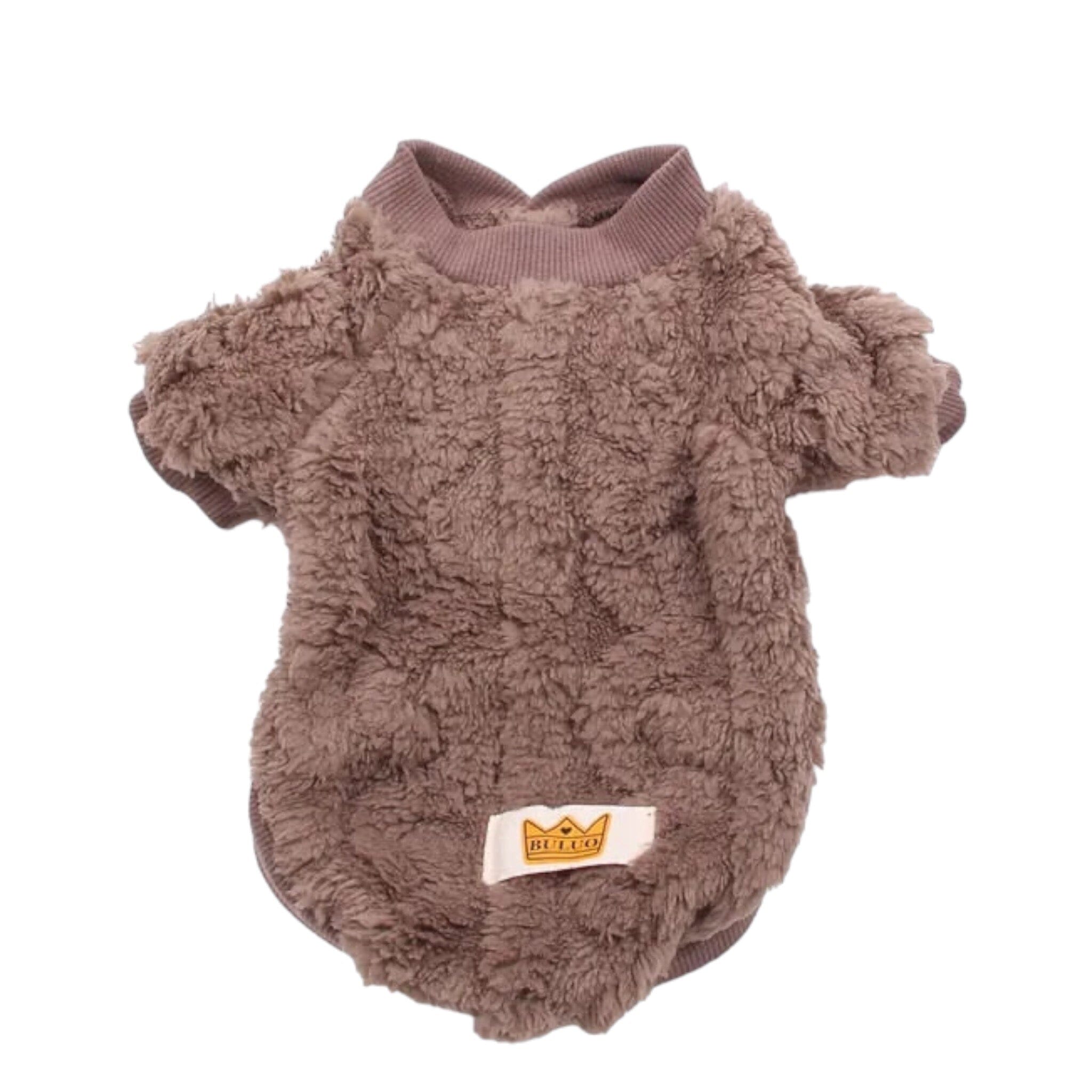 Winter Pet Sweater Pet Clothing USAdrop Brown XS 