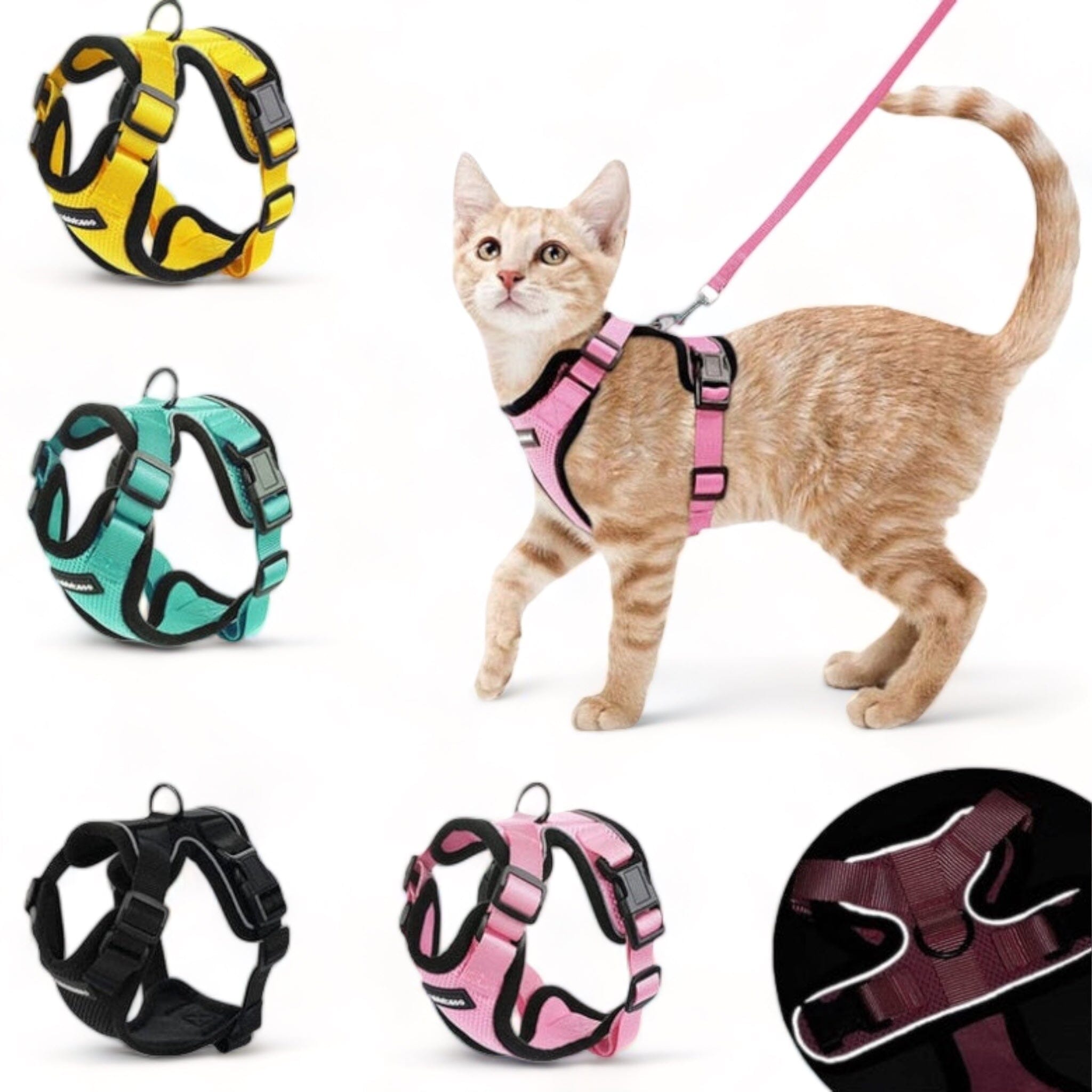 Soft Mesh Pet Harness Soft Cat Harness USAdrop 