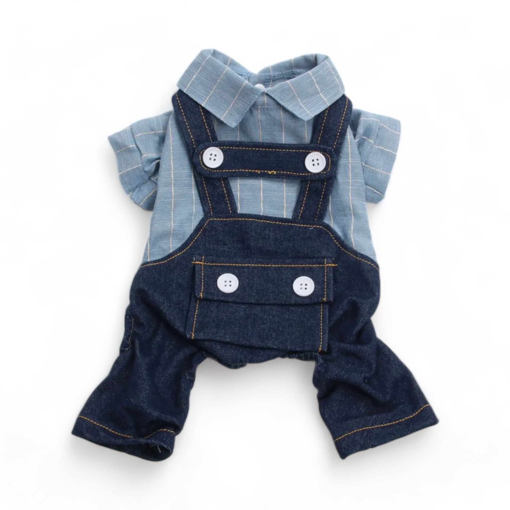 Pet Jumpsuit Pet Clothing Luxe Pet Store Navy XS 