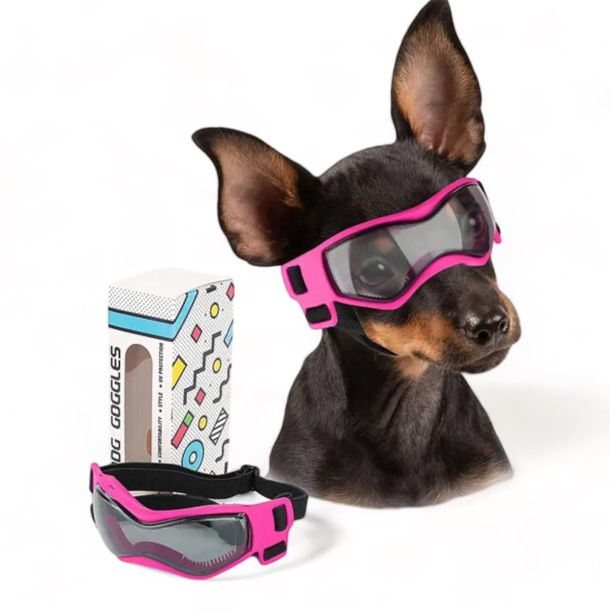 Posh Pup Goggles Dog Toy USAdrop Pink 