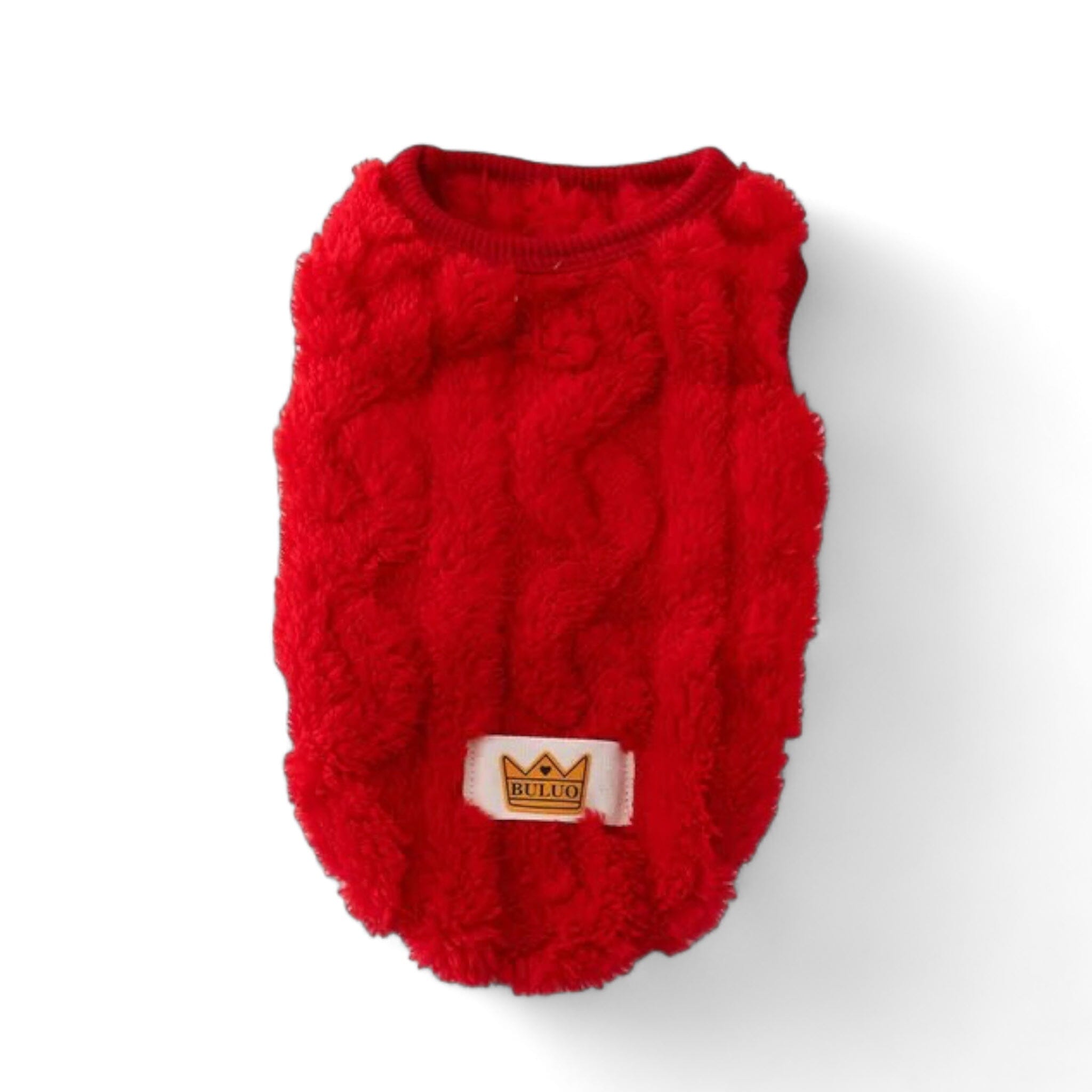 Snug Knit Pup Sweater Pet Clothing USAdrop Red XS 