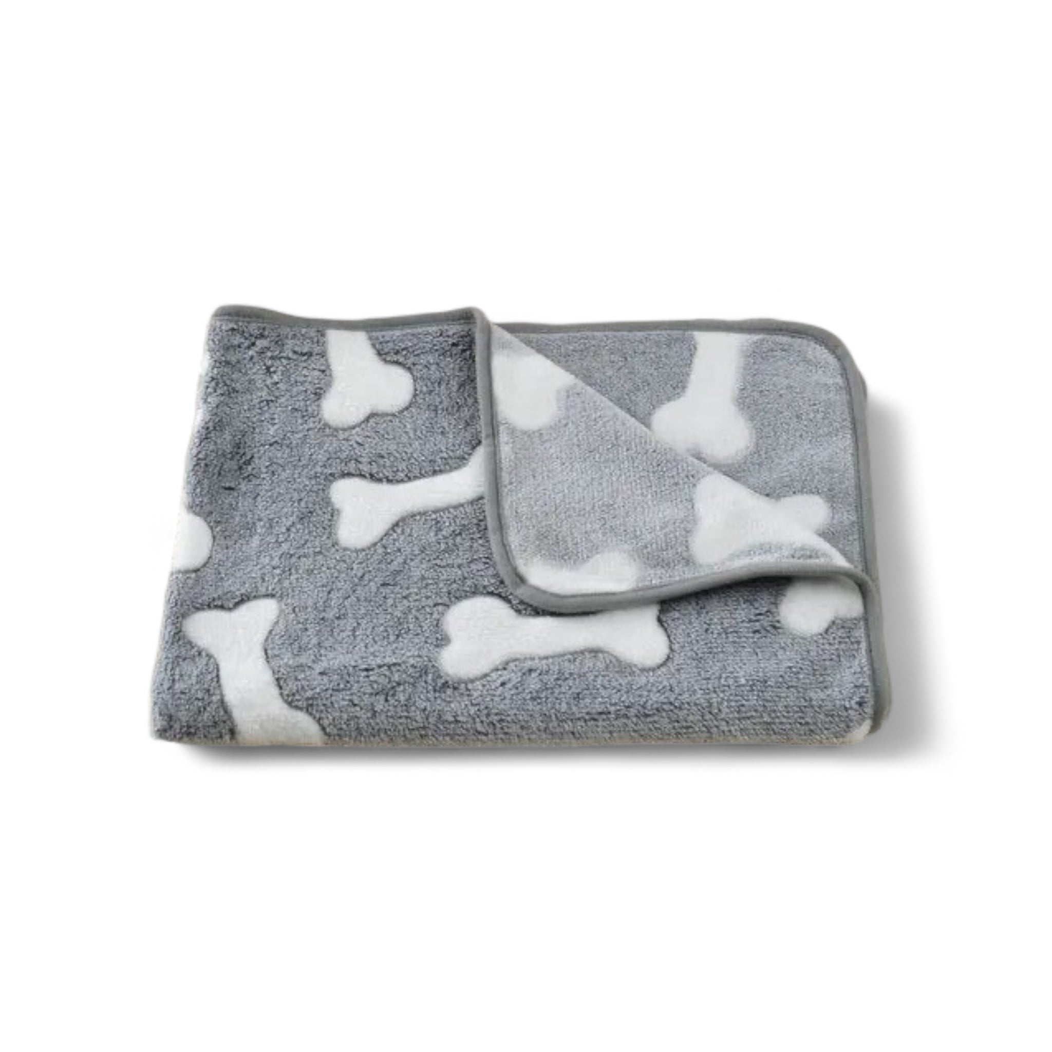 Cozy Paws Travel Blanket blan Luxe Pet Store Bone S 