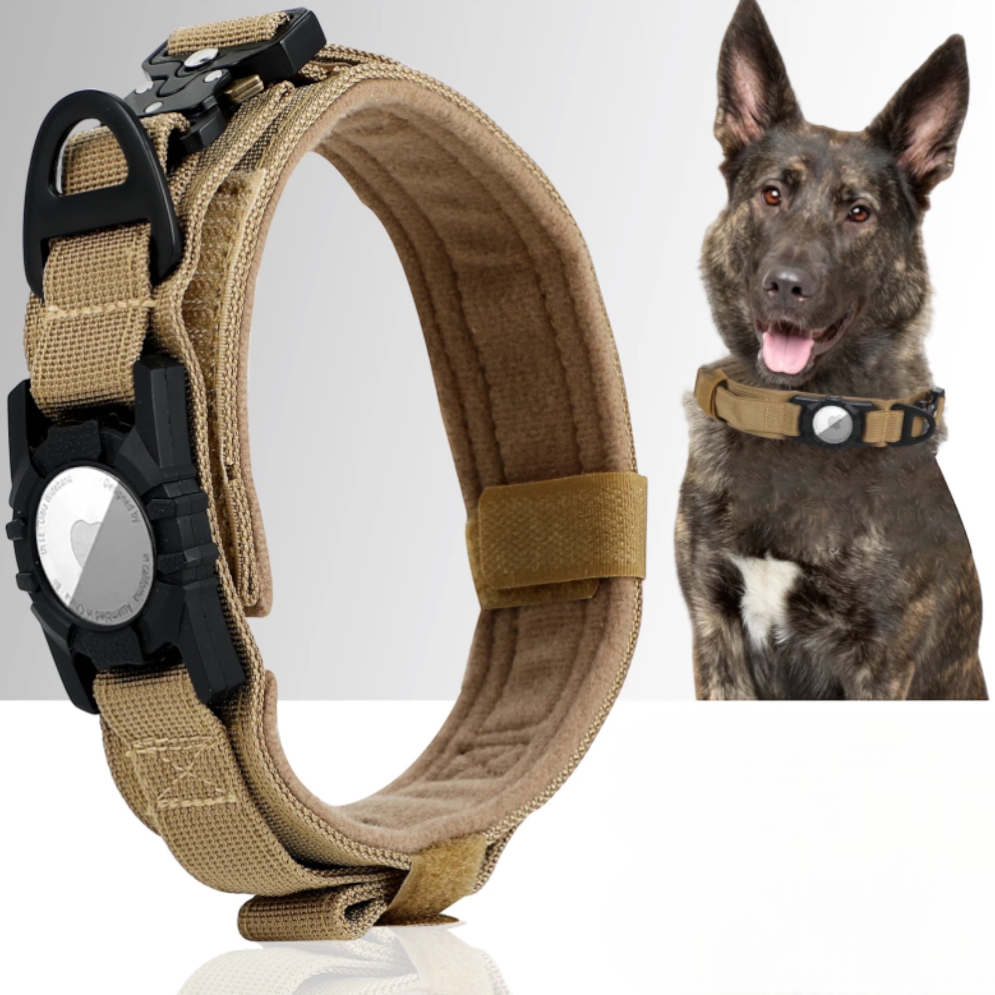 Military Air Tag Collar Dog Tracking Collars Luxe Pet Store 