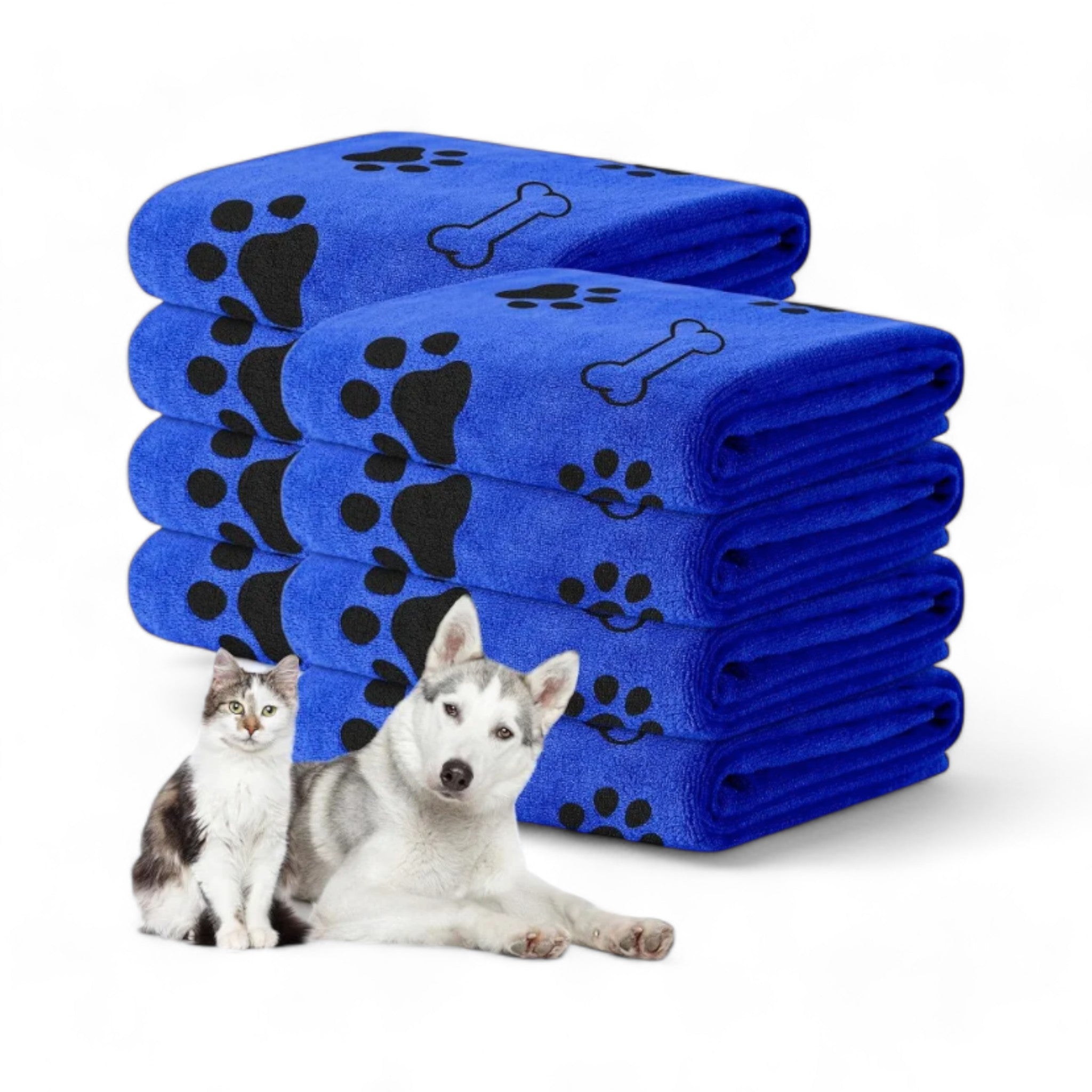 Quick-Drying Pet Towel Pet Towel Luxe Pet Store Blue 