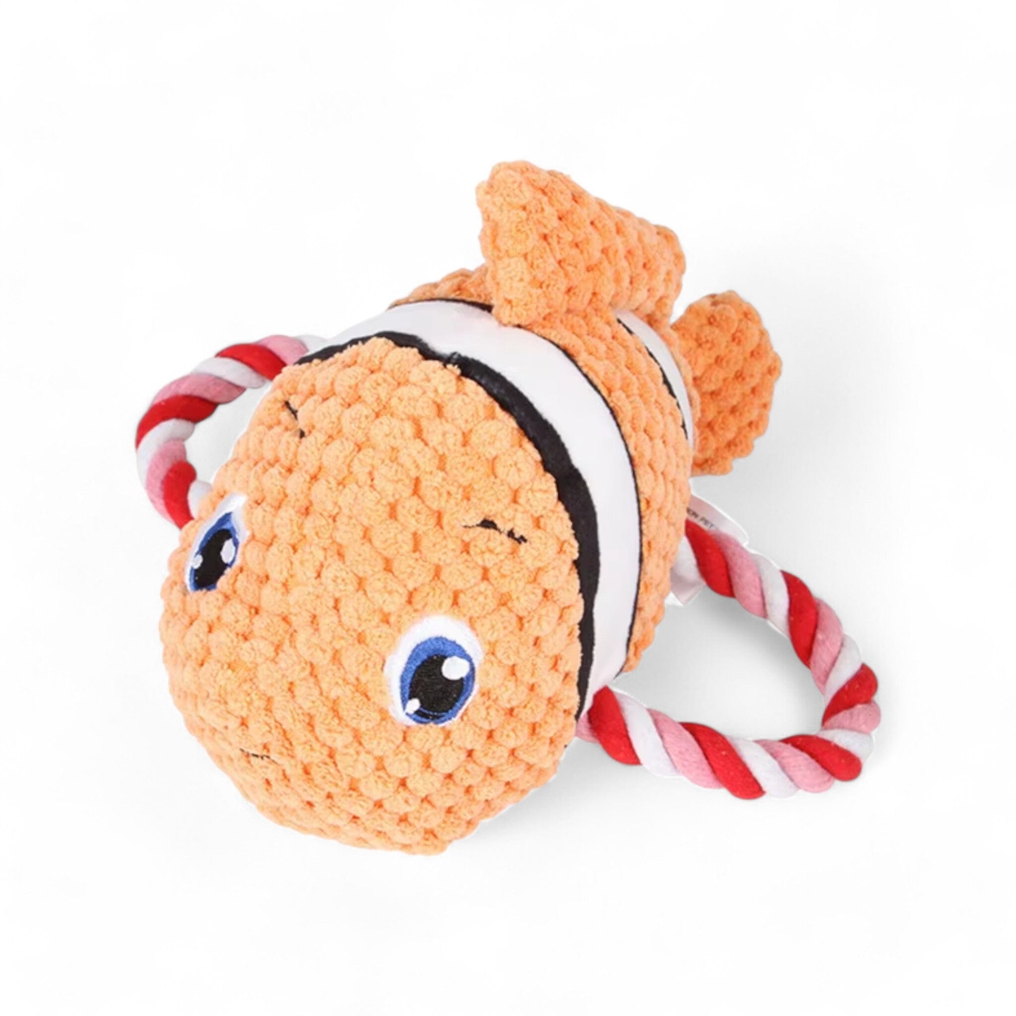 Wild Bite Tug Toy Luxe Pet Store Clownfish 