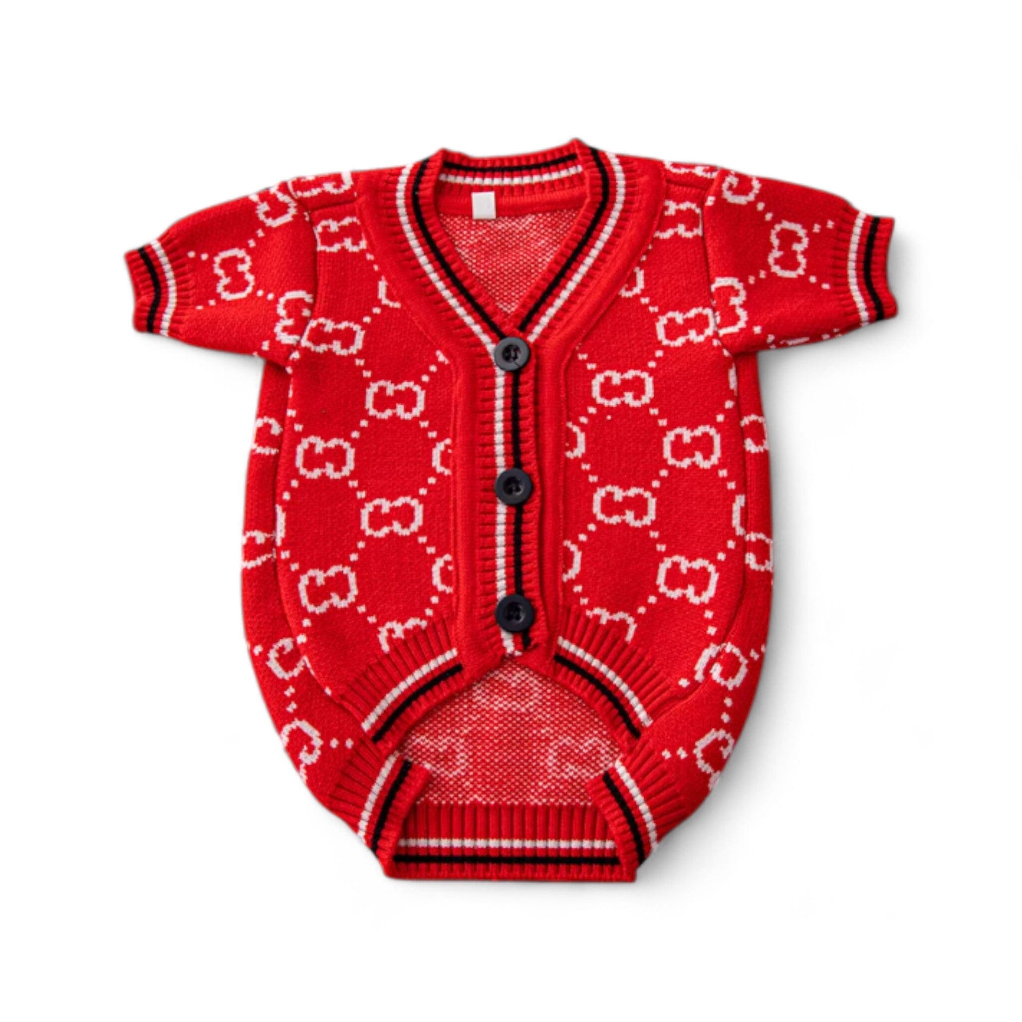 Luxe Cardigan Luxe Pet Store Red XS 