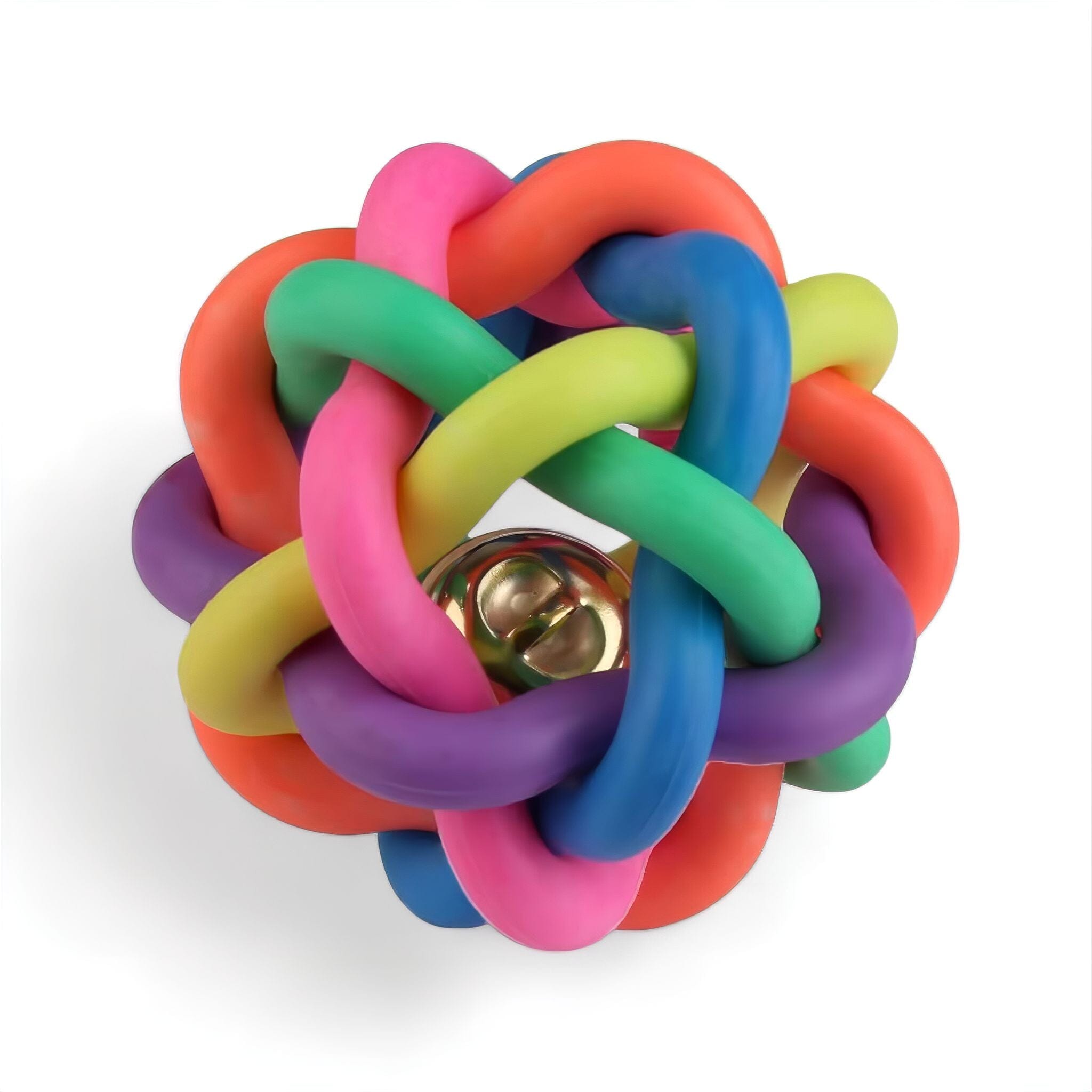 Rubber Bite Ball Luxe Pet Store Multi Color 