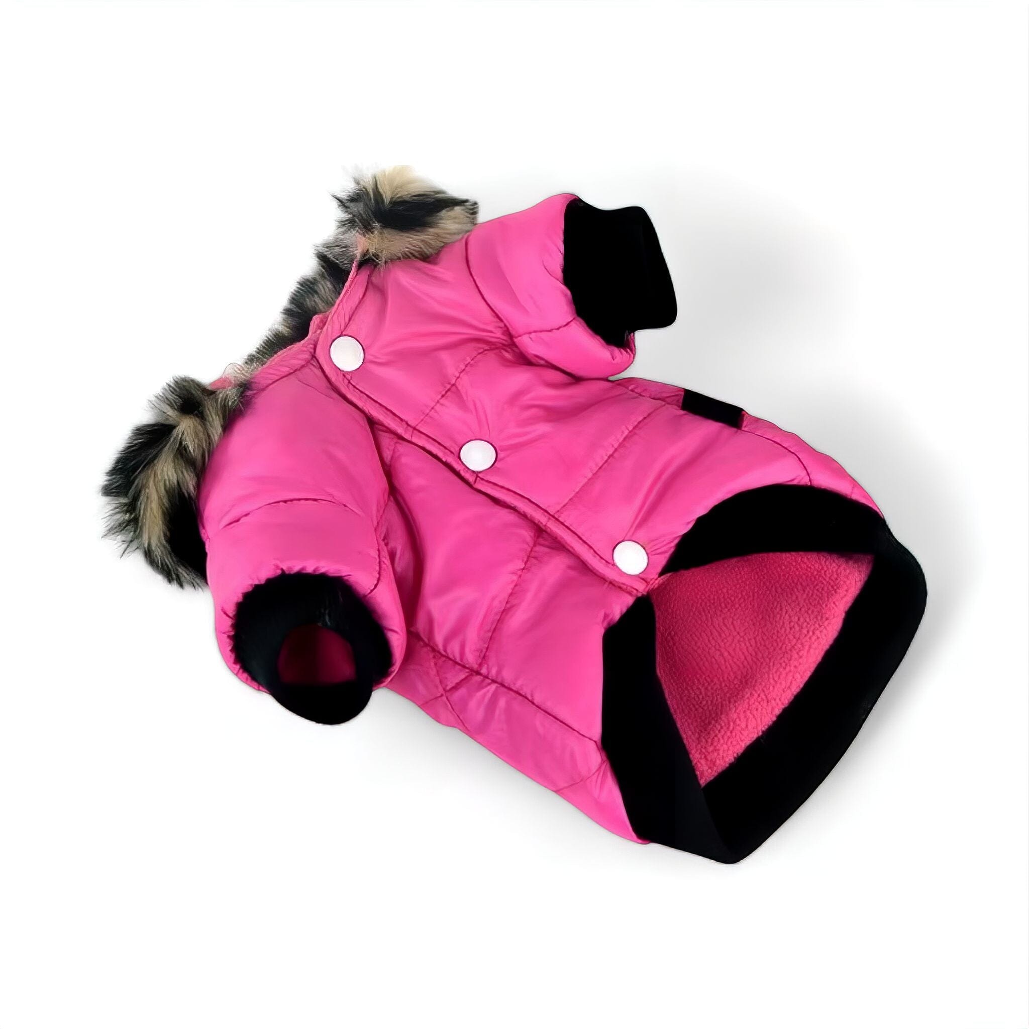 Warm Winter Coat Luxe Pet Store Rose Red XS 