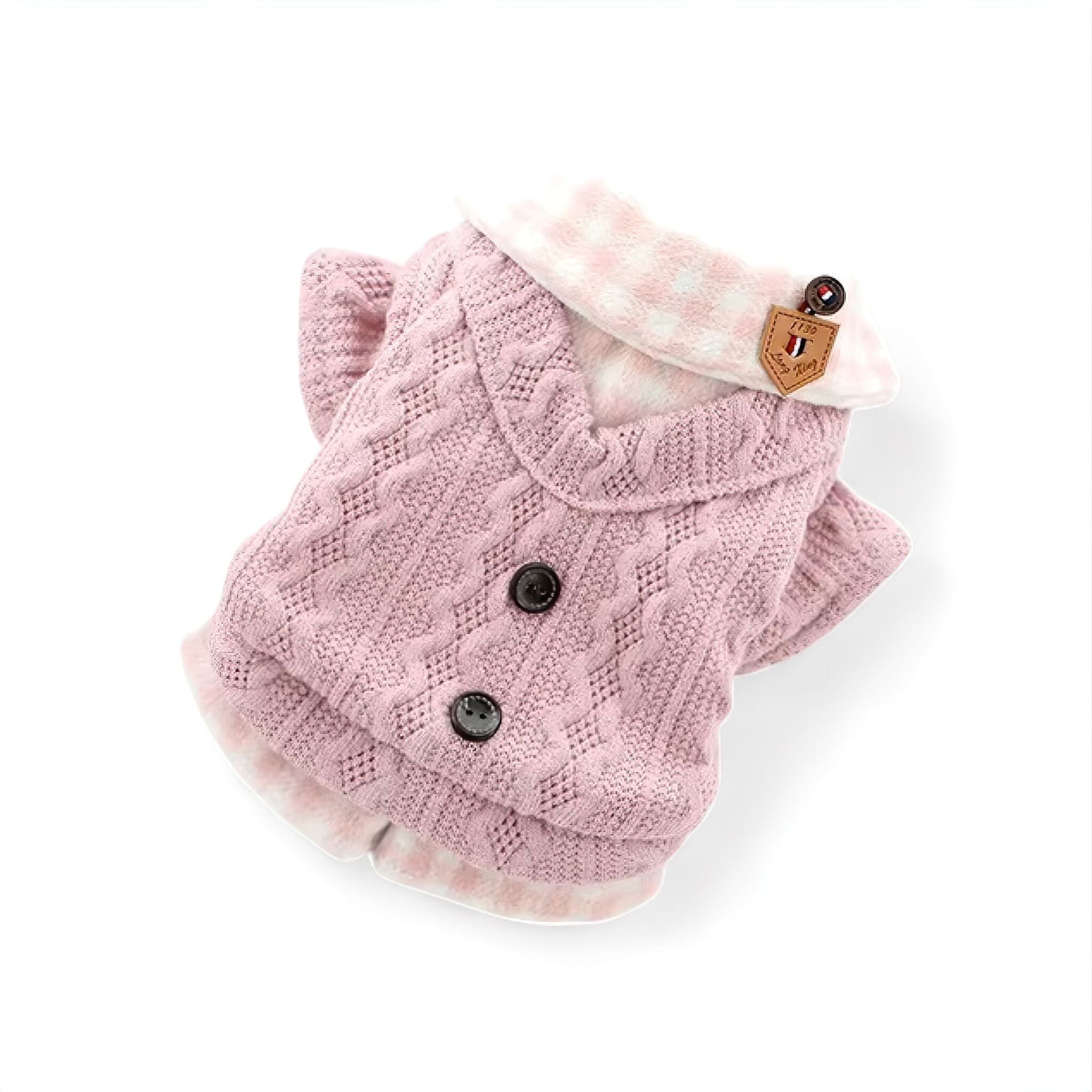 Warm Furry Coat Luxe Pet Store Pink XS 