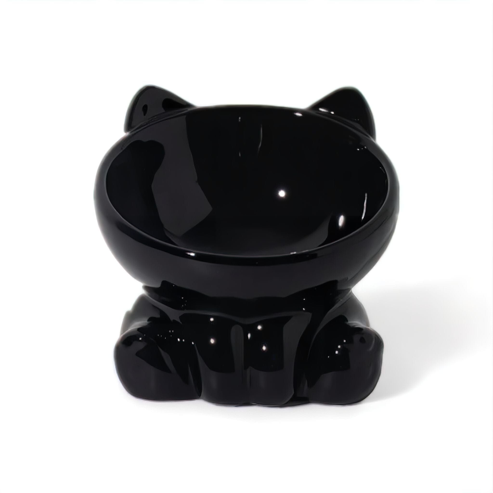 Kitty Cup Bowl Luxe Pet Store | Tiny. Pure. Love. Black 