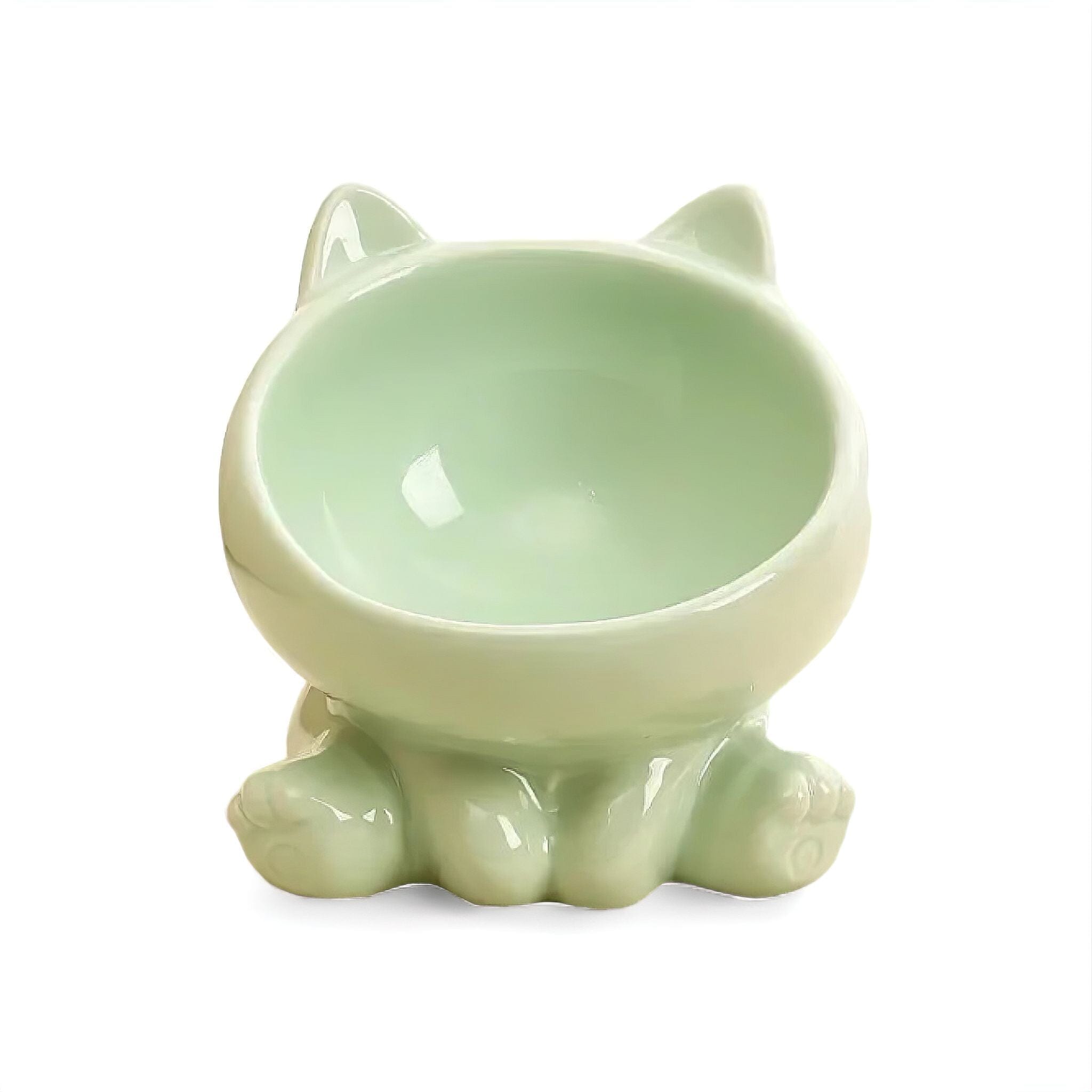 Kitty Cup Bowl Luxe Pet Store | Tiny. Pure. Love. Green 