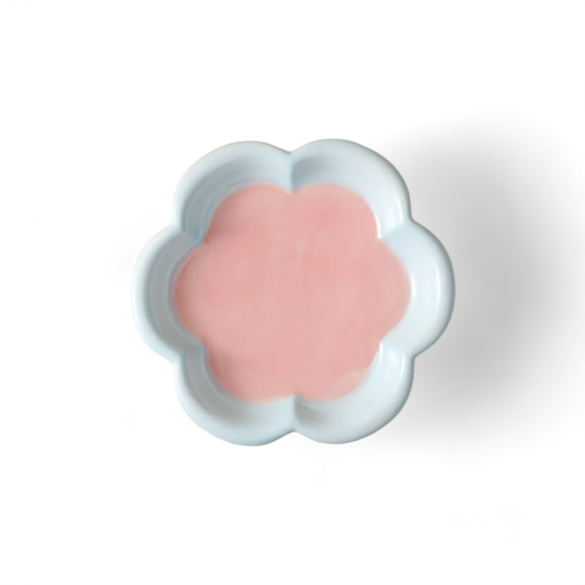 Cute Feast Bowl Luxe Pet Store | Tiny. Pure. Love. Powder Blue + Pink Flower S