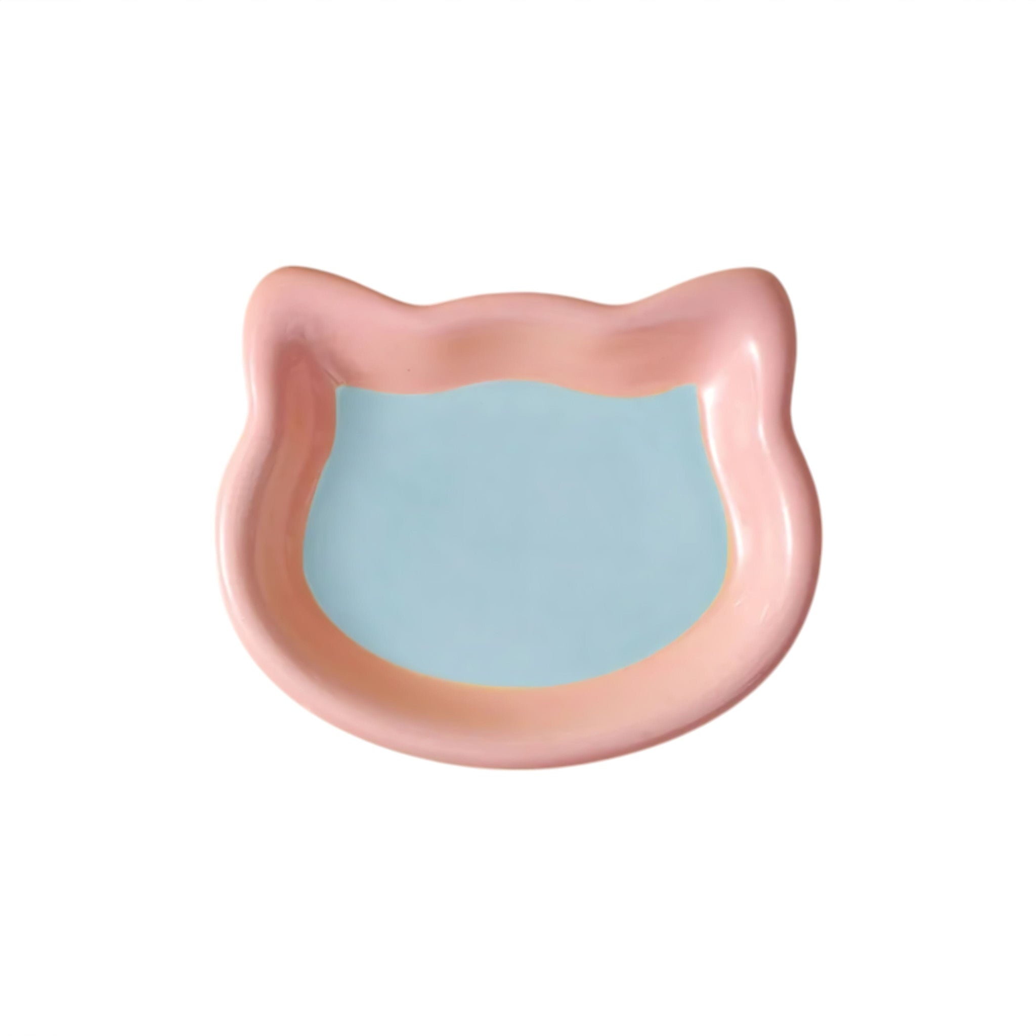 Cute Feast Bowl Luxe Pet Store | Tiny. Pure. Love. Blue + Pink Cat S