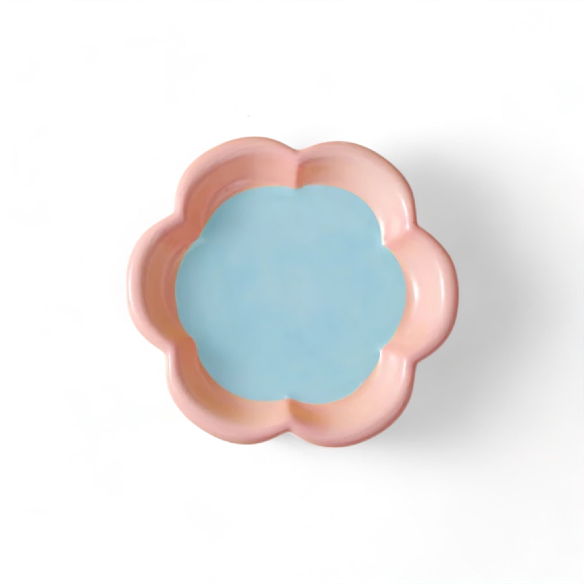 Cute Feast Bowl Luxe Pet Store | Tiny. Pure. Love. Blue + Pink Flower S