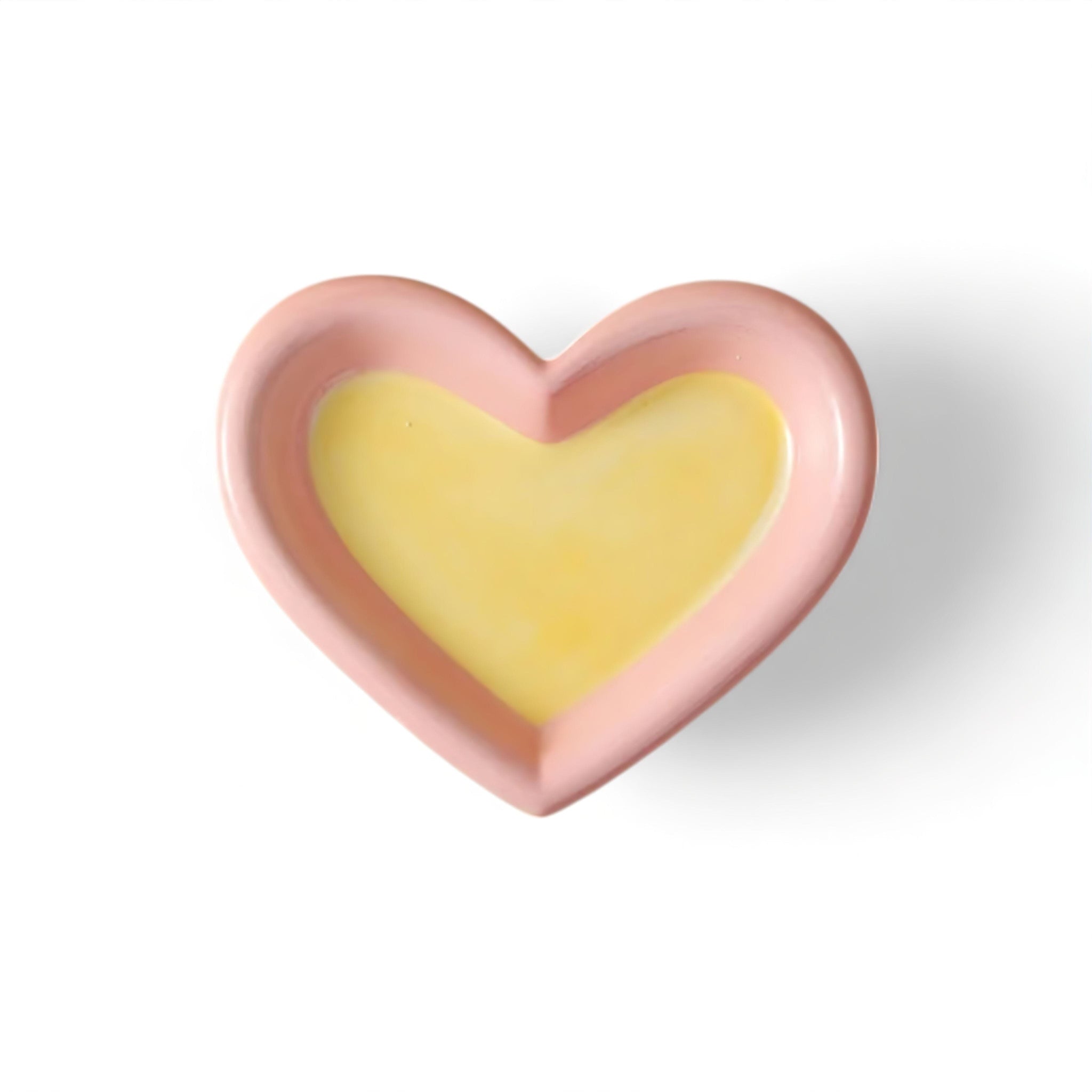 Cute Feast Bowl Luxe Pet Store | Tiny. Pure. Love. Pink + Yellow Heart S