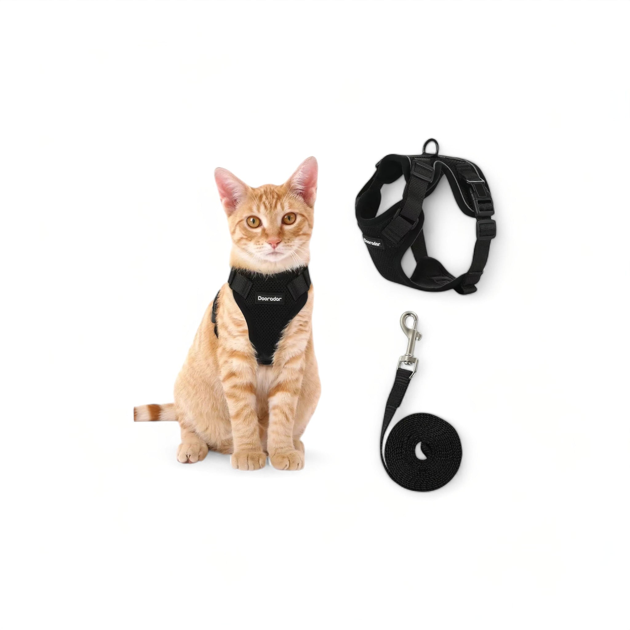 Soft Mesh Pet Harness Soft Cat Harness Luxe Pet Store Black XS 