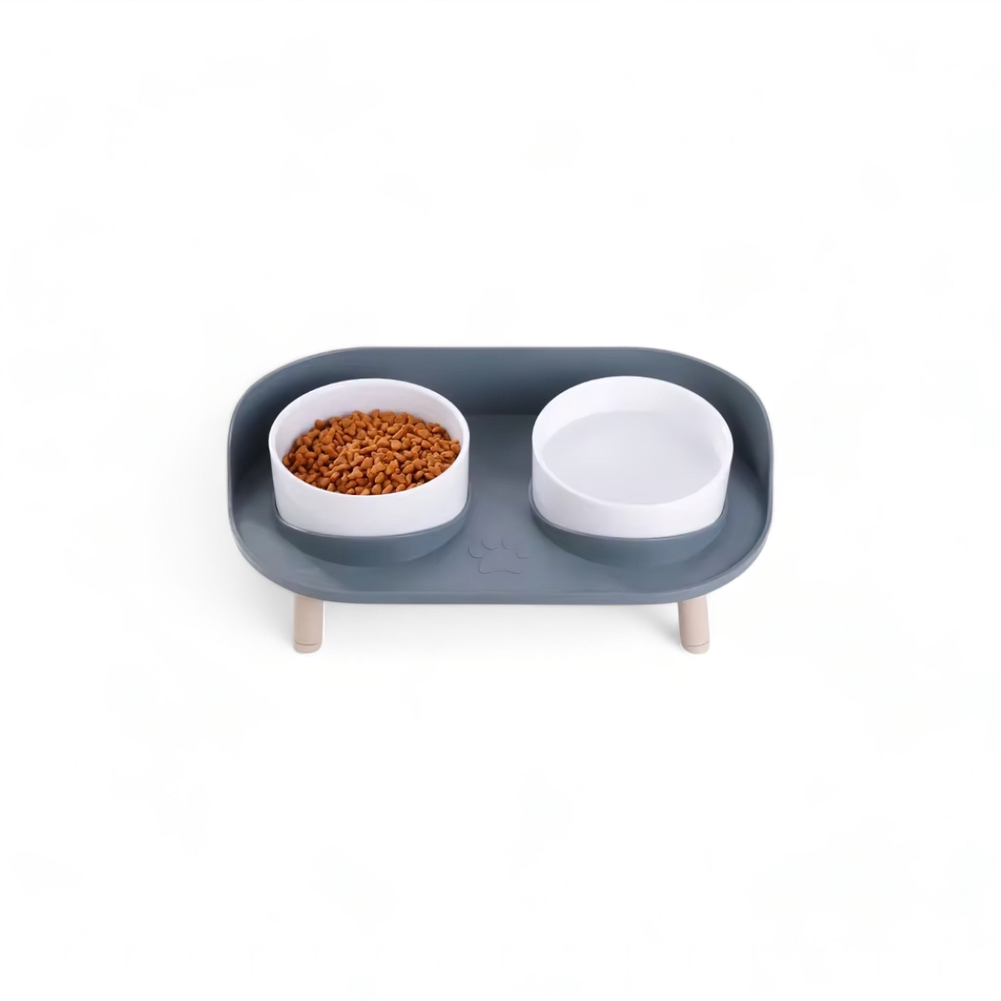 Paw Duo Bowl (JS) Luxe Pet Store | Tiny. Pure. Love. Blue 