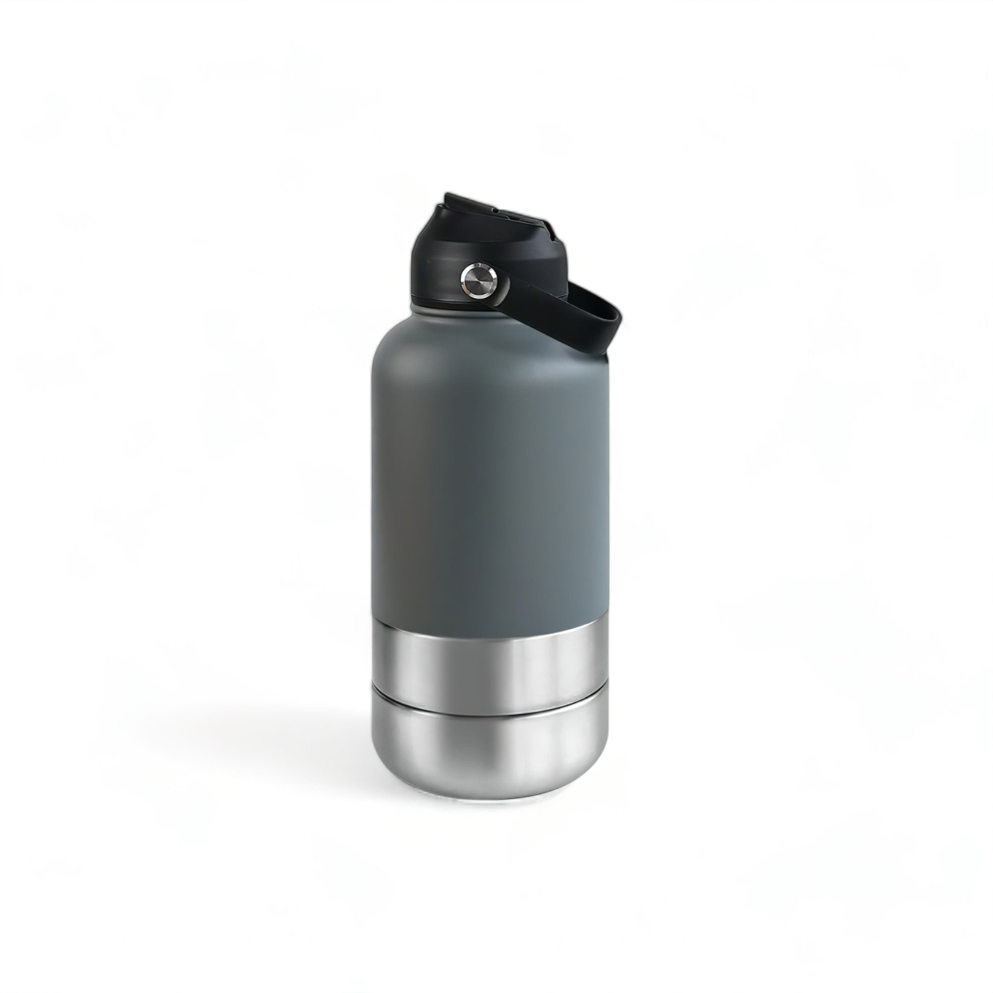 Pup Travel Bottle (JS) limited display image available Luxe Pet Store | Tiny. Pure. Love. Gray 