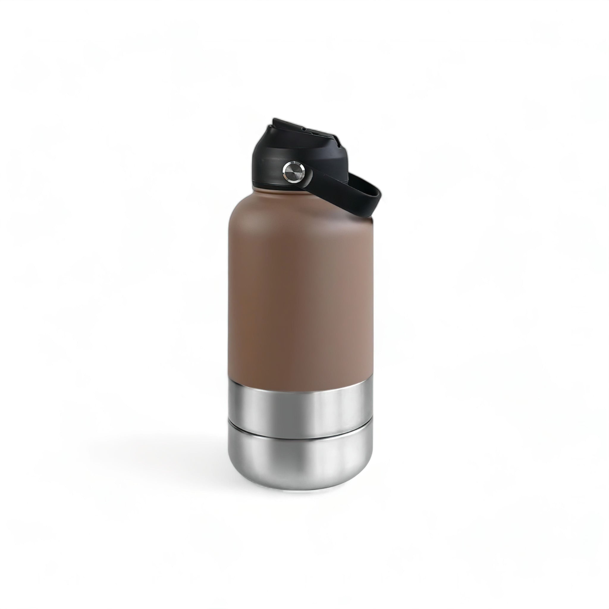 Pup Travel Bottle (JS) limited display image available Luxe Pet Store | Tiny. Pure. Love. Brown 