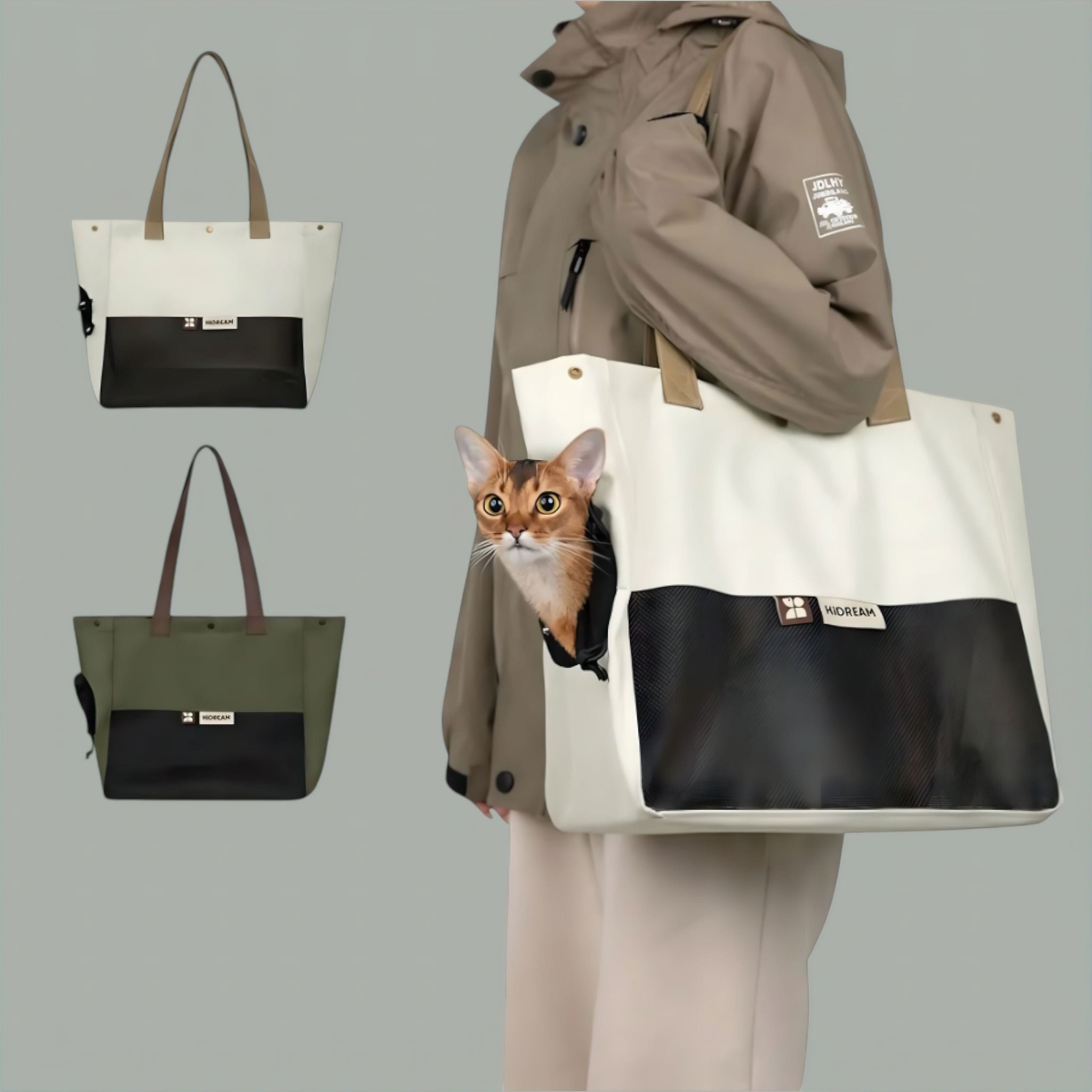 Cat Carrier Bag (JS) display image edit done Pet Travel Bag Luxe Pet Store 