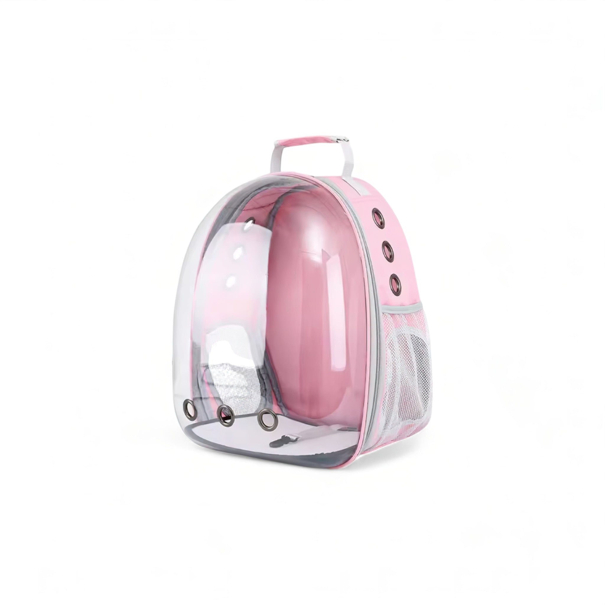 Bubble Travel Backpack (JS) display image edit done Pet Travel Bag Luxe Pet Store Pink 