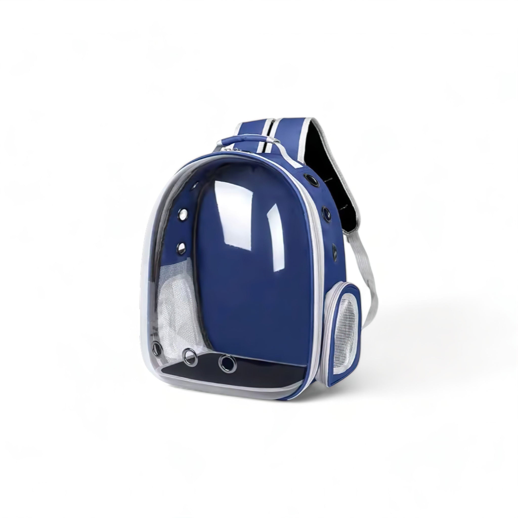 Bubble Travel Backpack (JS) display image edit done Pet Travel Bag Luxe Pet Store Blue 