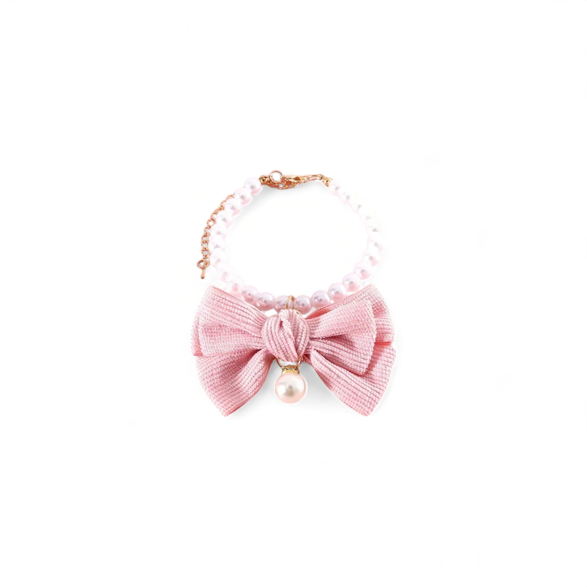 Pearl Pet Collar Luxe Pet Store | Tiny. Pure. Love. Pink XS 