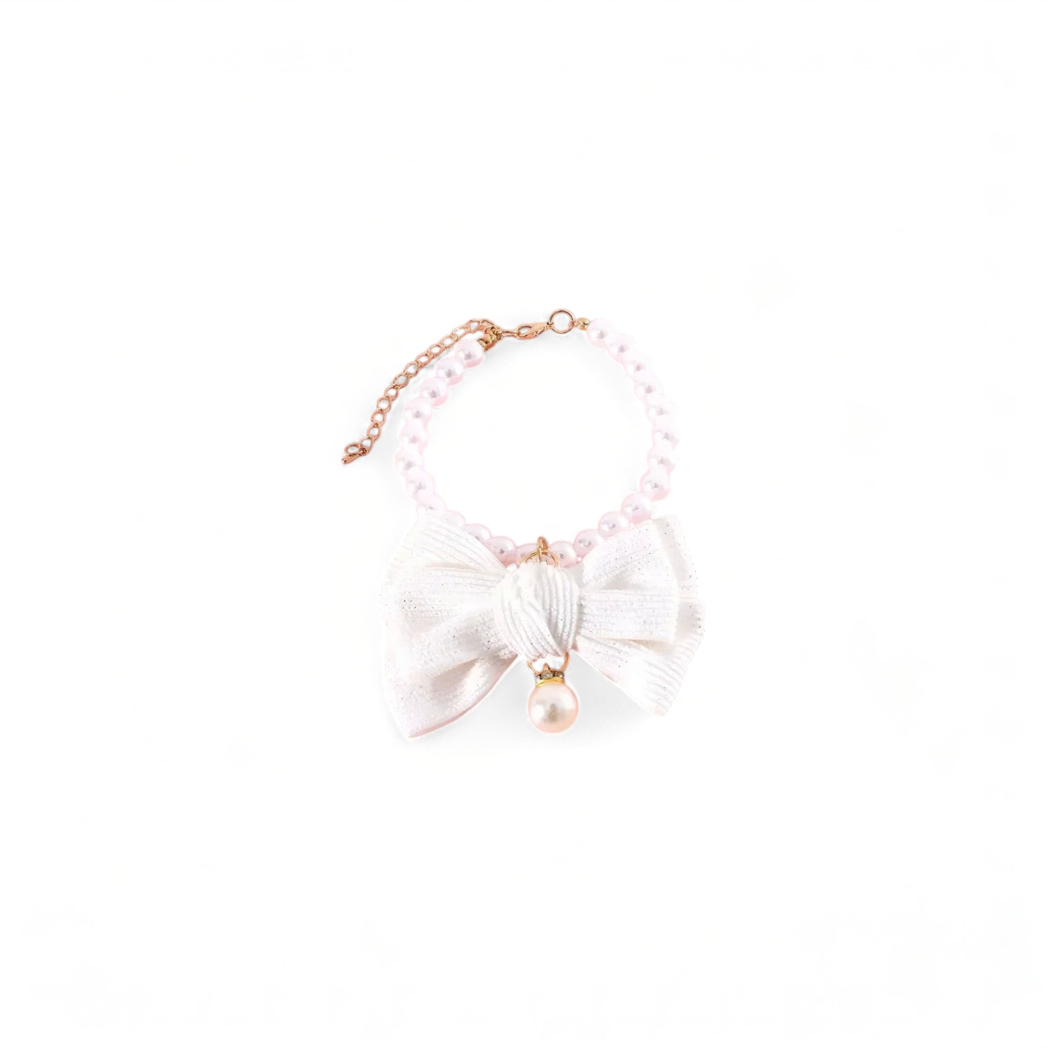 Pearl Pet Collar Luxe Pet Store | Tiny. Pure. Love. White XS 