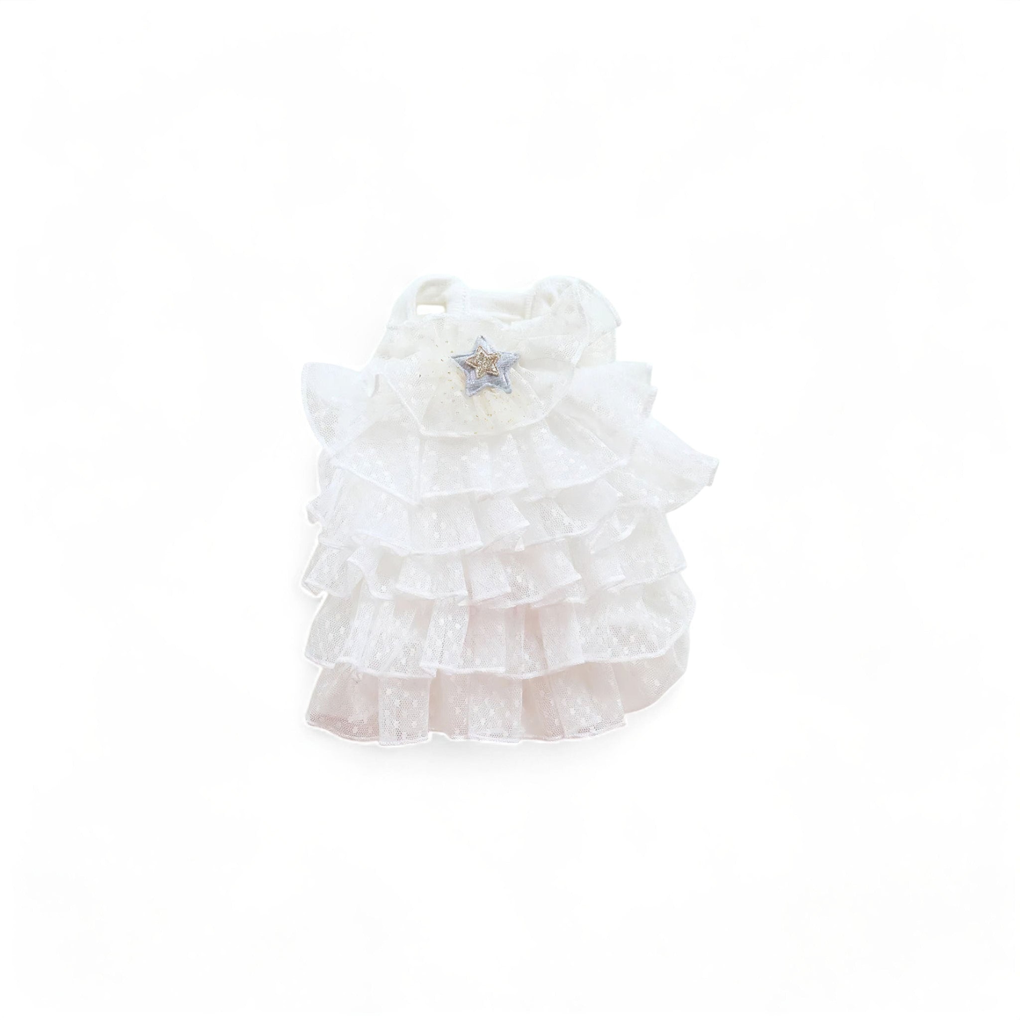 Starry Pet Dress Luxe Pet Store | Tiny. Pure. Love. White XS 