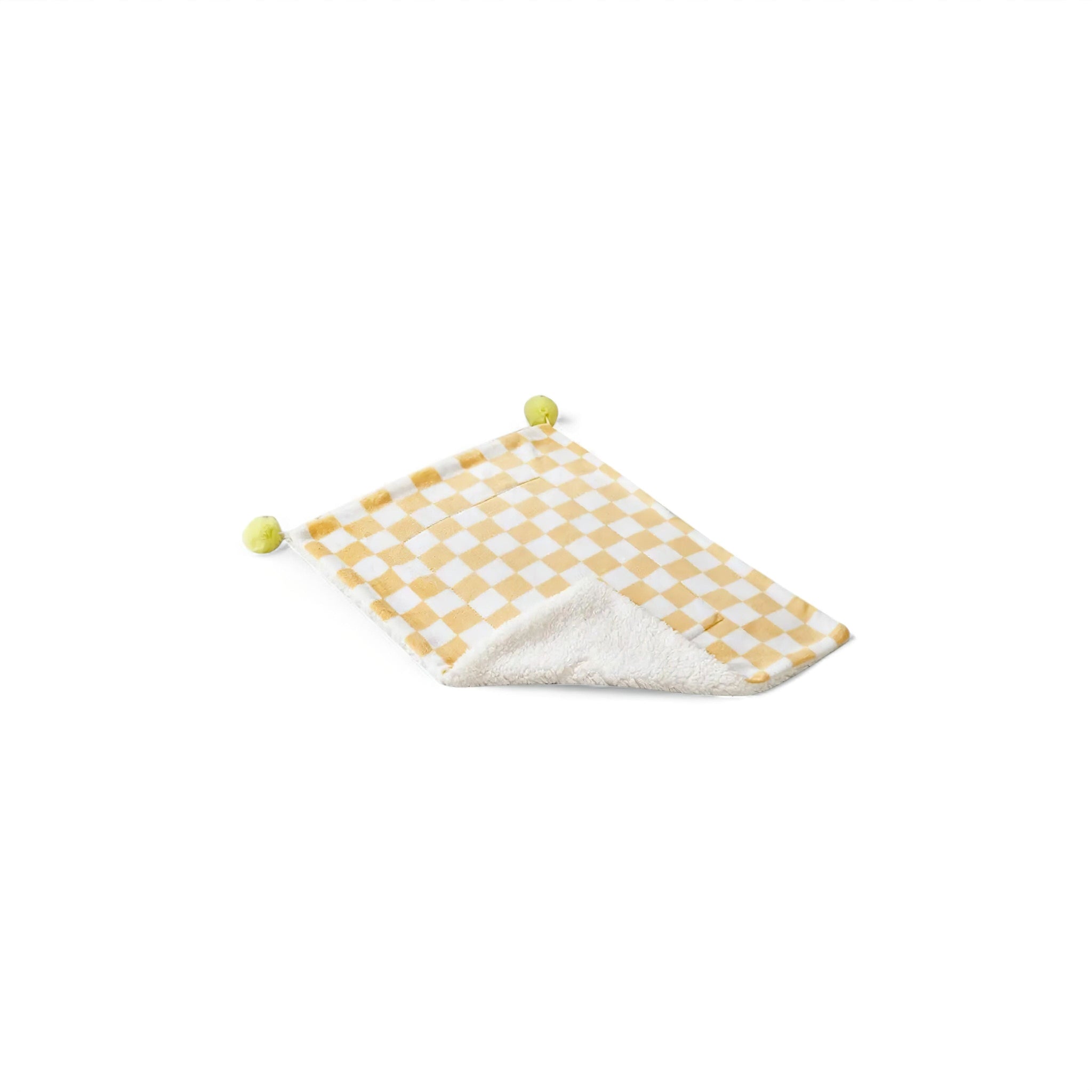 Plaid Cozy Blanket Luxe Pet Store | Tiny. Pure. Love. Yellow S 