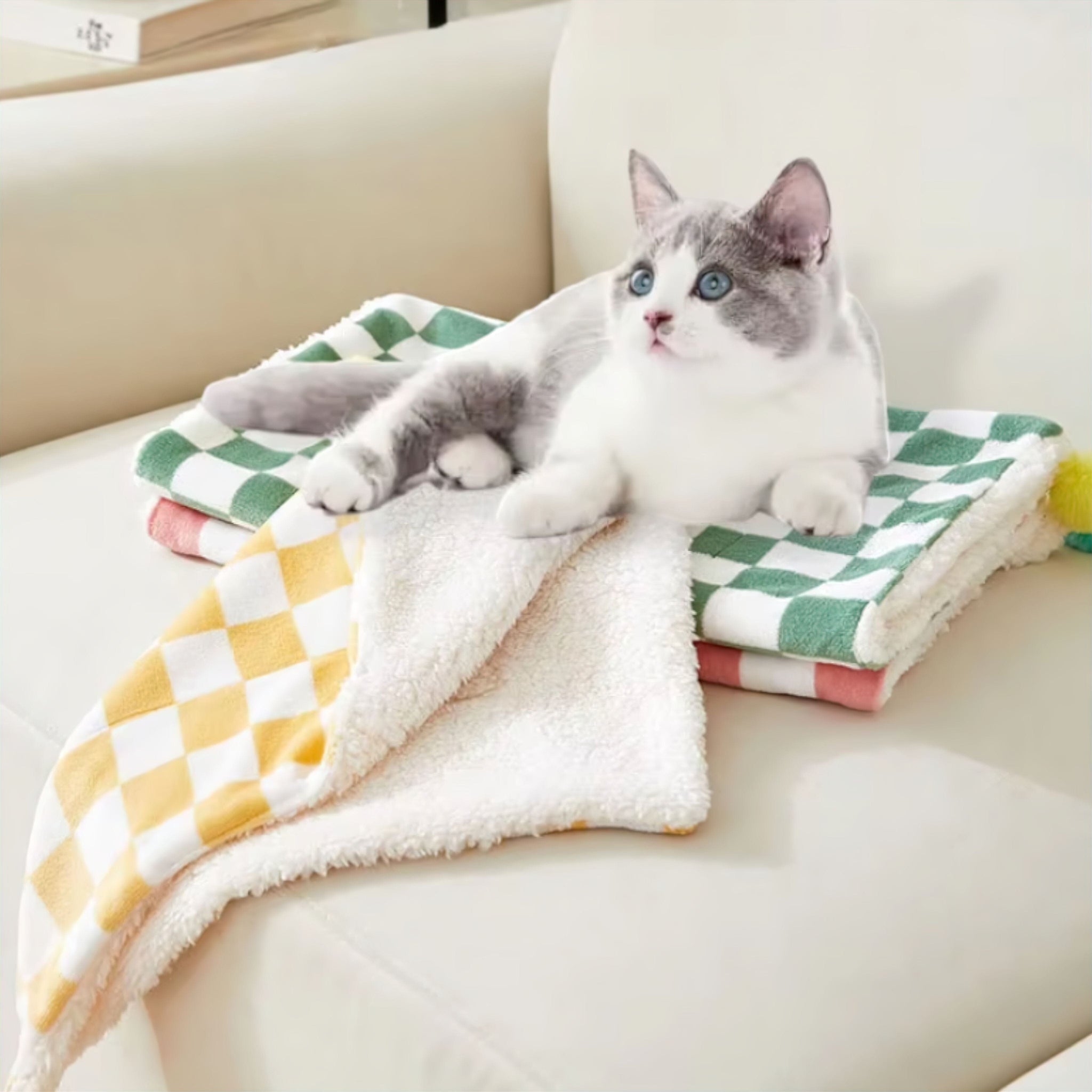 Plaid Cozy Blanket Luxe Pet Store | Tiny. Pure. Love. 