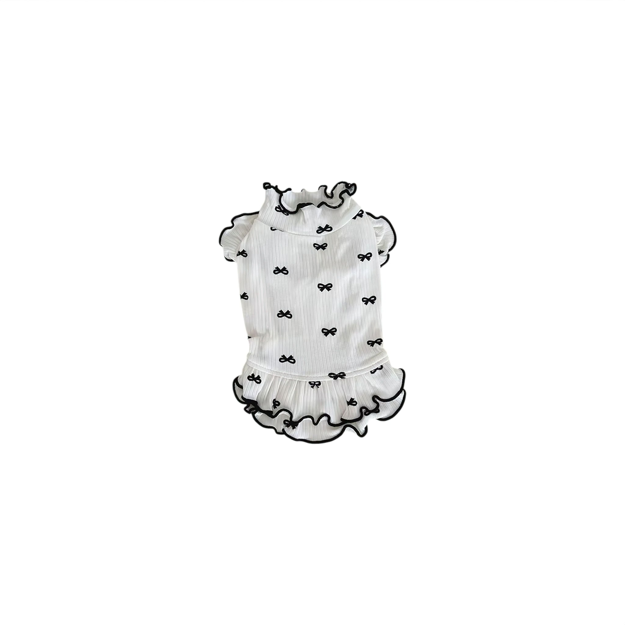 Whimsy Woof Dress (JS) Luxe Pet Store | Tiny. Pure. Love. White XS 