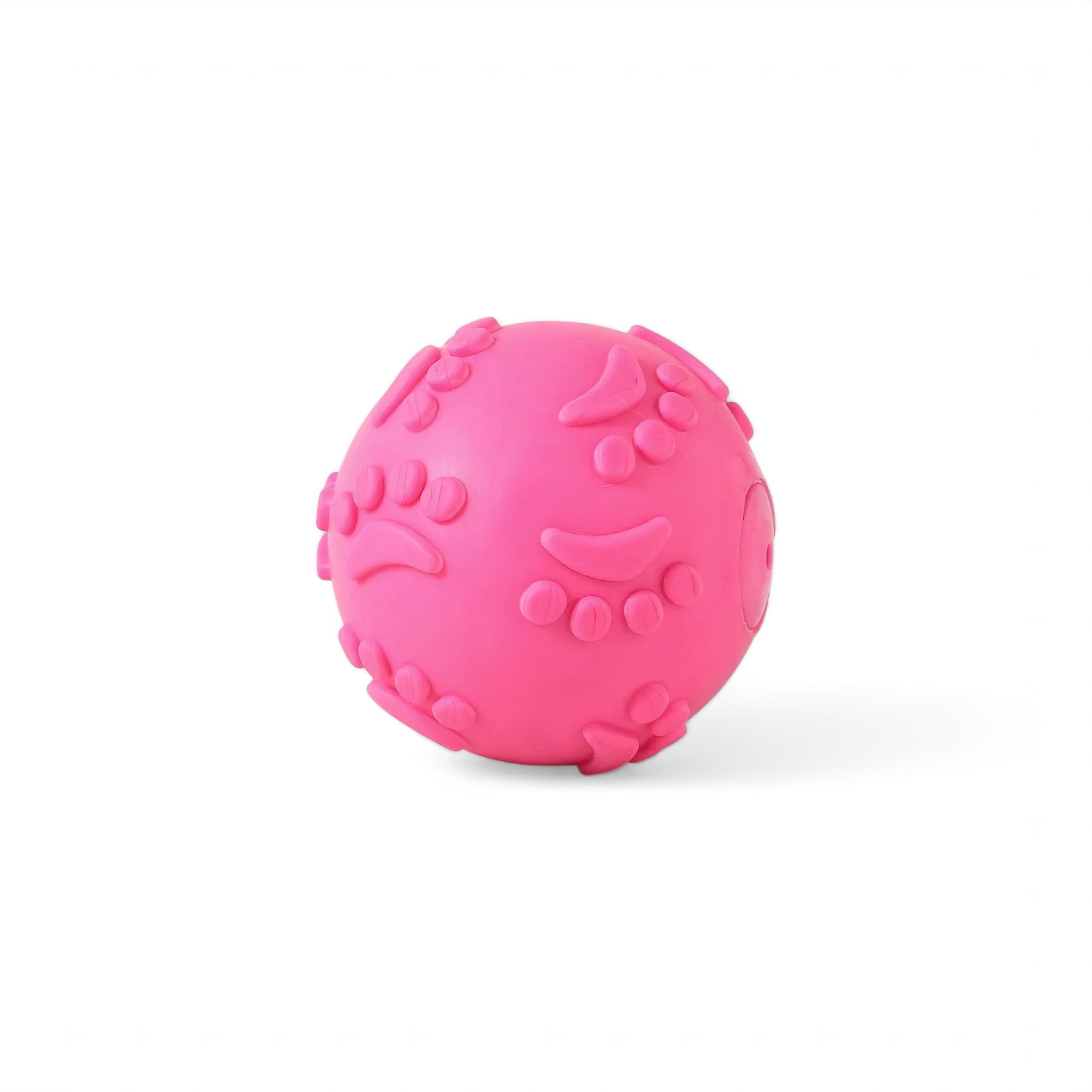 Rubber Ruff Ball (JS) Luxe Pet Store | Tiny. Pure. Love. Pink 