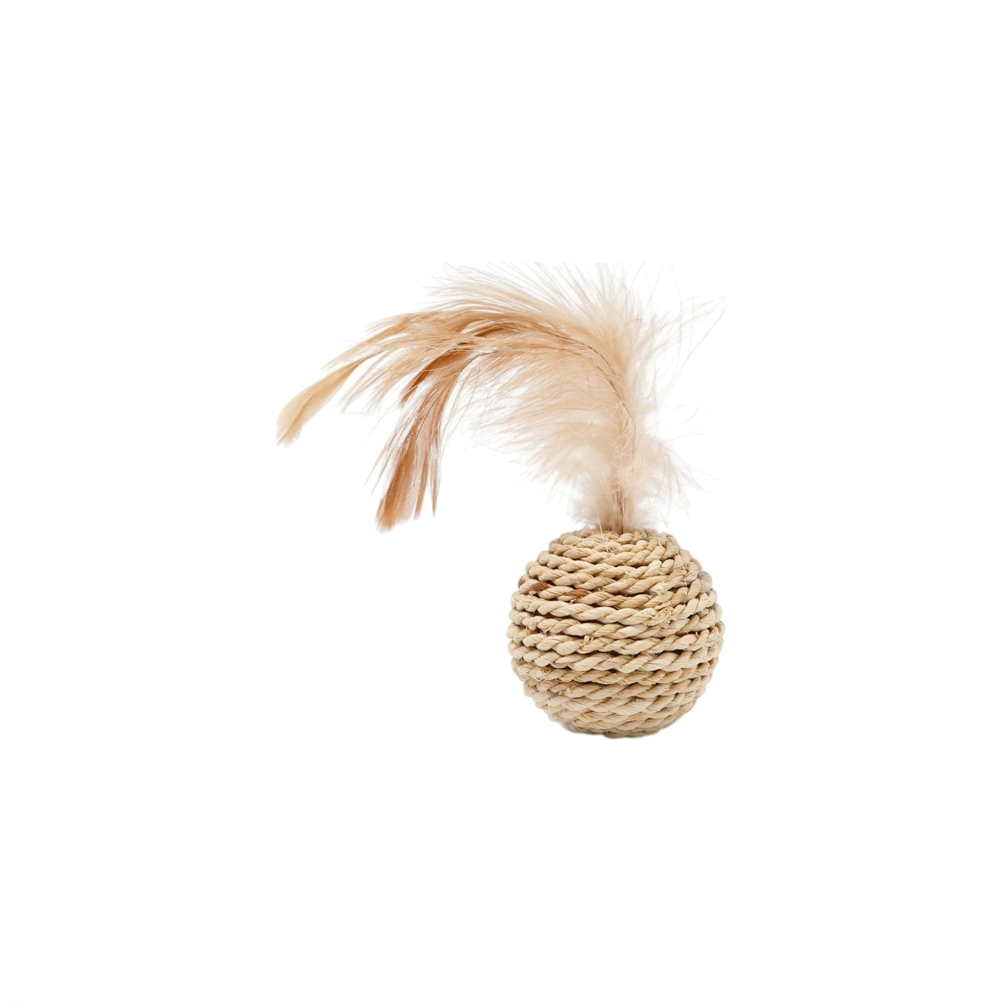 Feather Flicker Balls (JS) Luxe Pet Store | Tiny. Pure. Love. Faux Feather Ball 