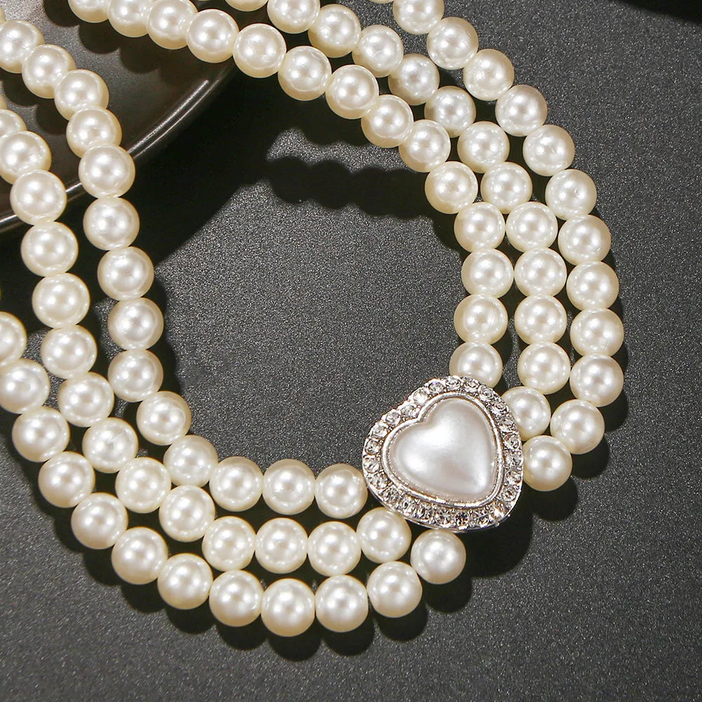 Diamond Pearl Pet Necklace