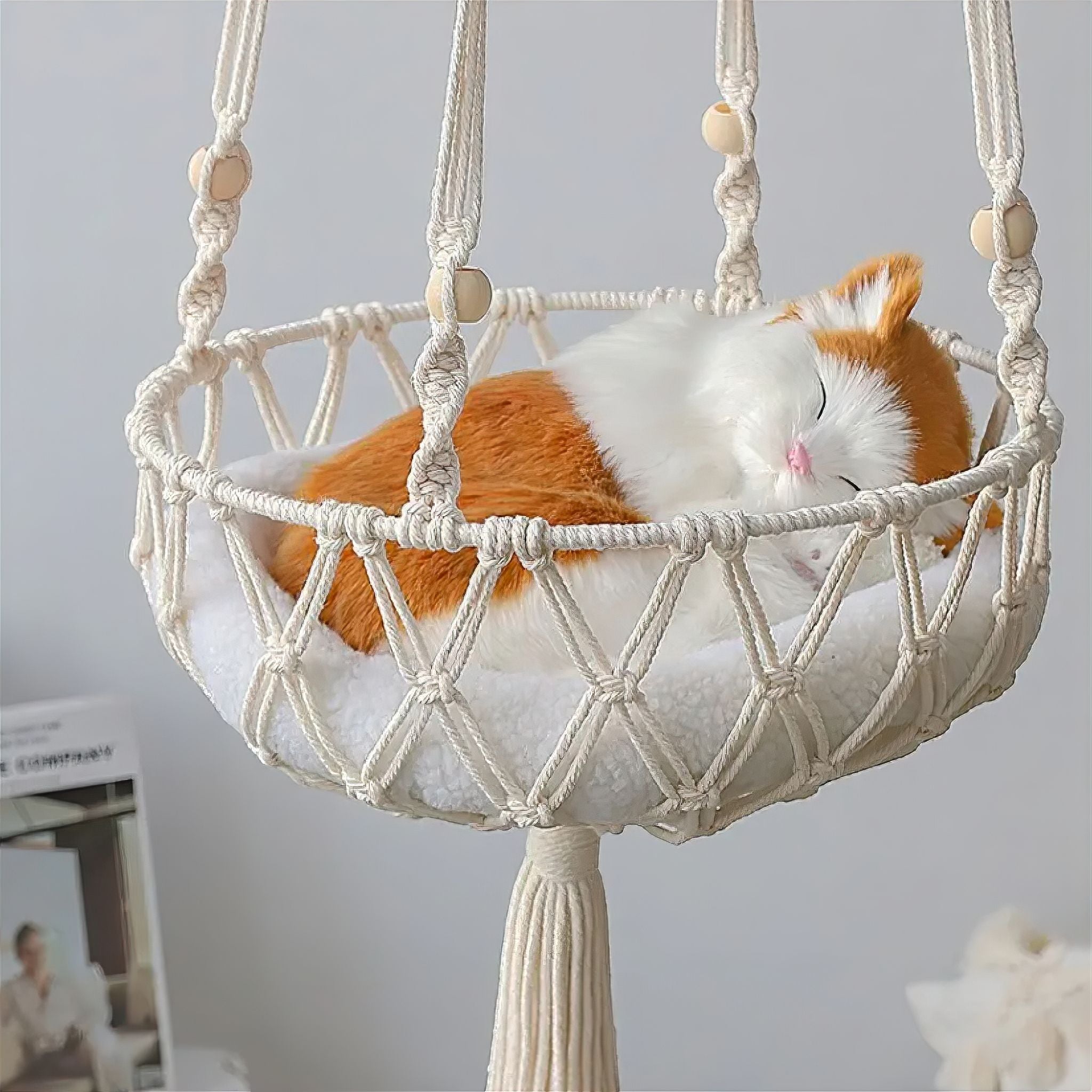 Hand-Woven Hammock pet bed Luxe Pet Store 