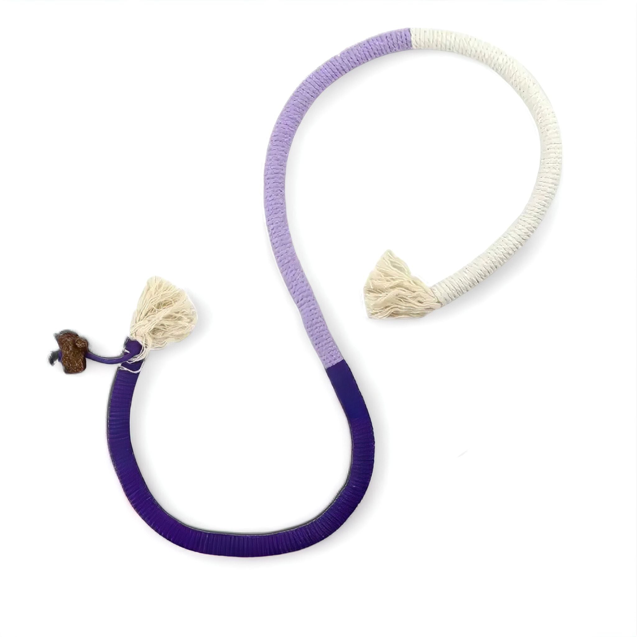 Kitty Rope Cat Toy Luxe Pet Store Purple + White 60cm 