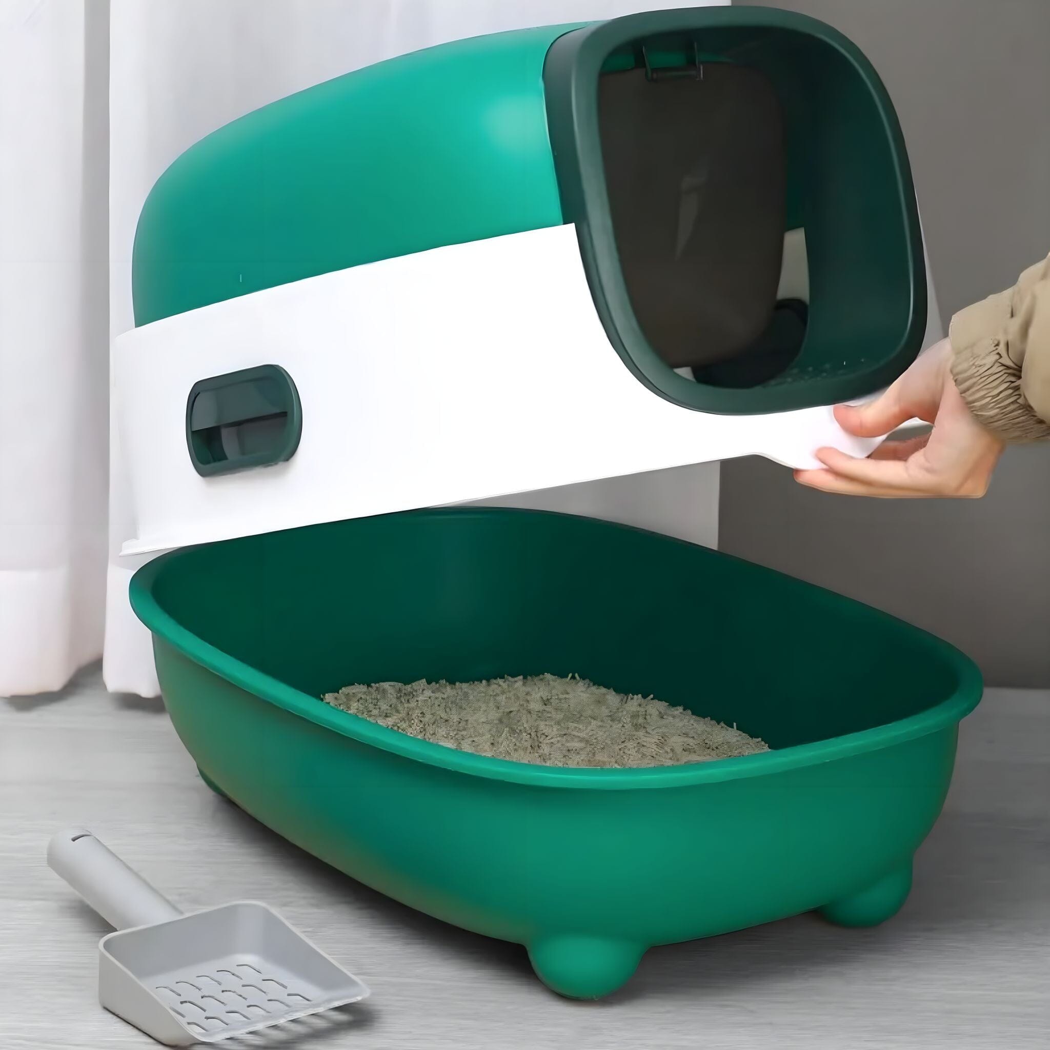 Anti-Splashing Sand Tray Litter Tray Luxe Pet Store 