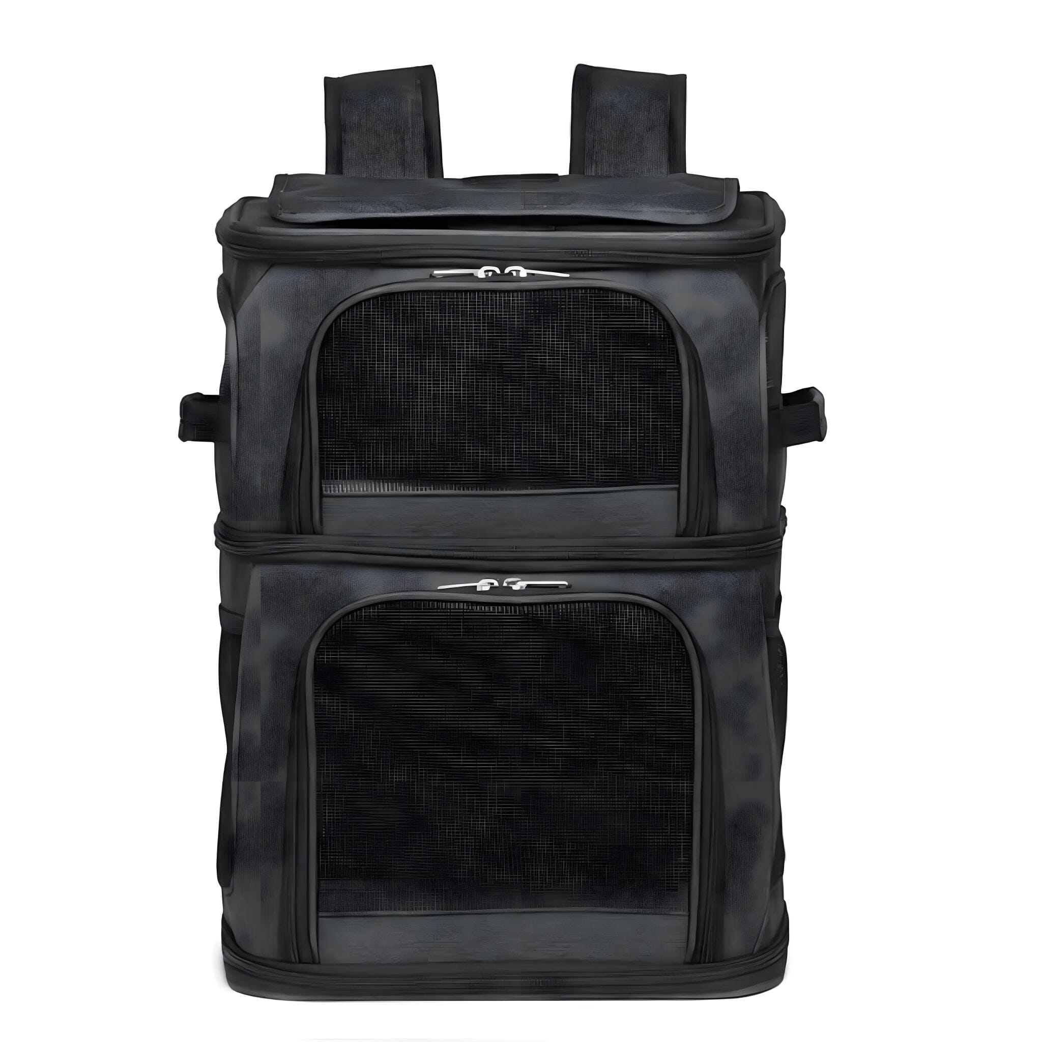 Double Layer Cat Backpack Cat Backpack USAdrop Black 