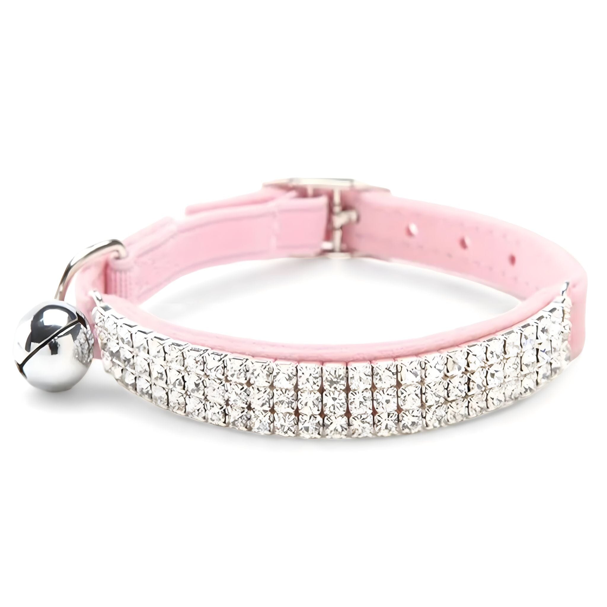 Diamond Velvet Pet Collar Velvet Pet Collar USAdrop Pink 